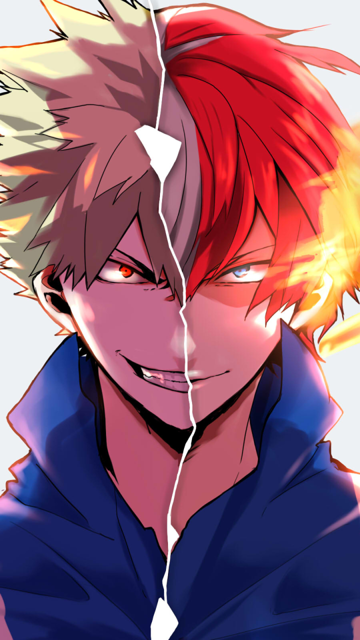 Handy-Wallpaper Animes, Shoto Todoroki, Boku No Hero Academia kostenlos herunterladen.