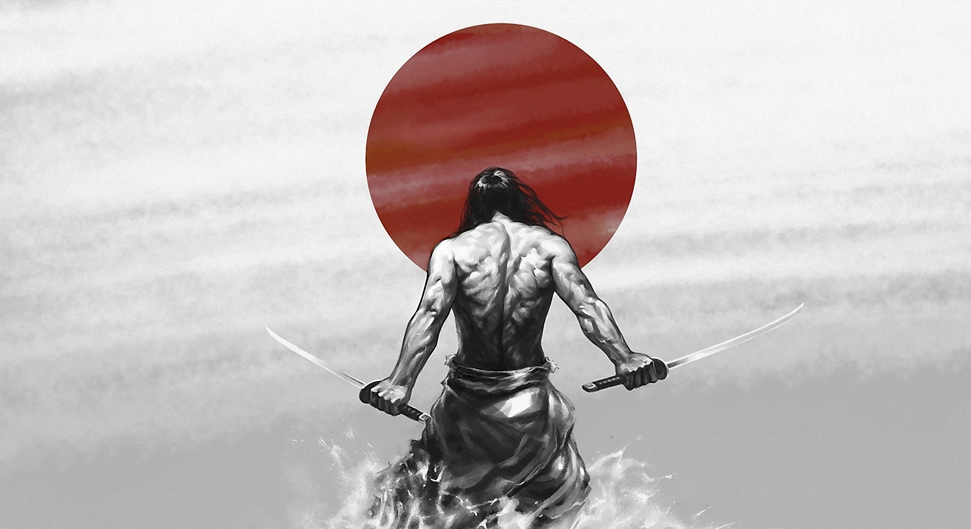 243335 Hintergrundbild herunterladen fantasie, samurai - Bildschirmschoner und Bilder kostenlos