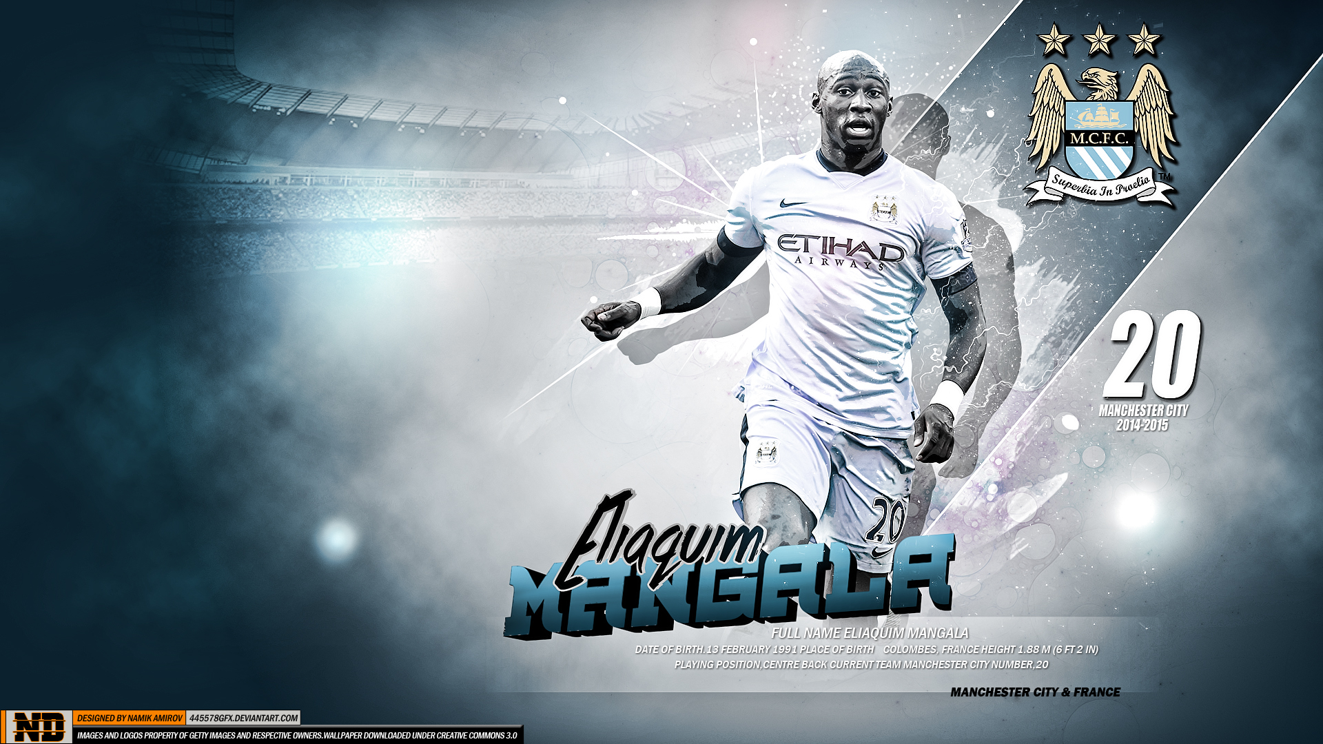 Download mobile wallpaper Sports, Soccer, Manchester City F C, Eliaquim Mangala for free.