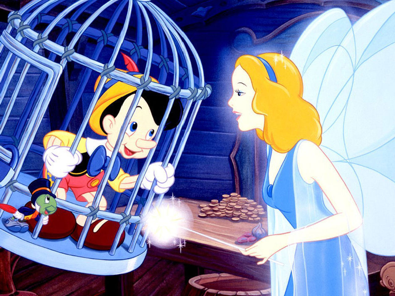 1483961壁紙のダウンロード映画, ピノキオ (1940), ピノキオ, 青い妖精（ピノキオ）-スクリーンセーバーと写真を無料で