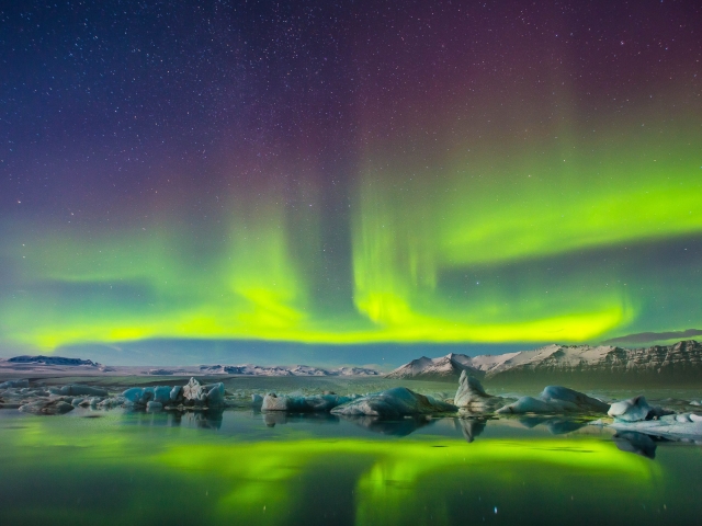 Free download wallpaper Night, Snow, Earth, Aurora Borealis on your PC desktop