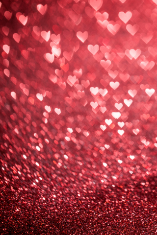 Скачати мобільні шпалери День Святого Валентина, Свято, Кохання, Боке, Романтичний, У Формі Серця безкоштовно.