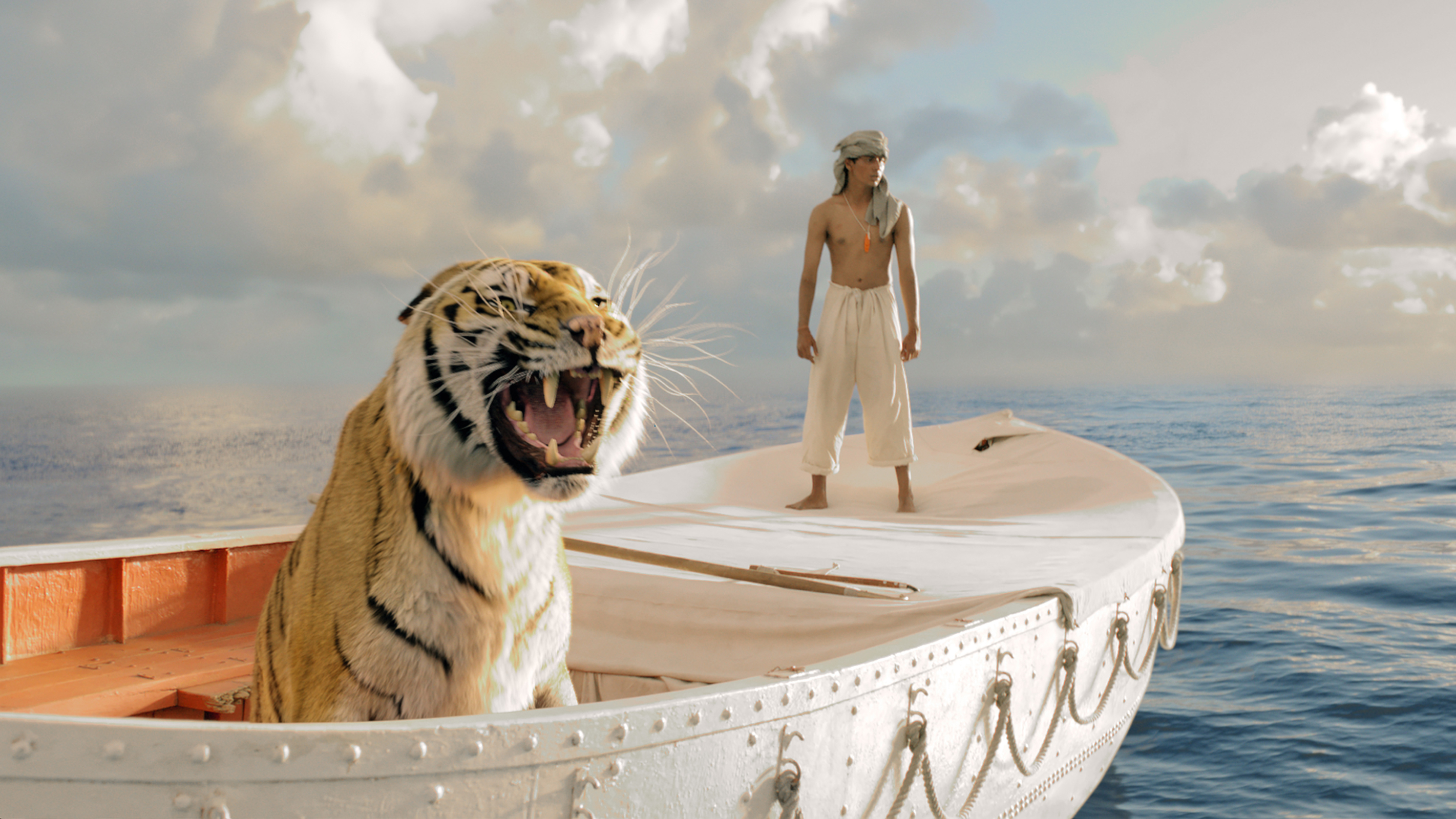 756514 Hintergrundbild herunterladen filme, life of pi: schiffbruch mit tiger - Bildschirmschoner und Bilder kostenlos