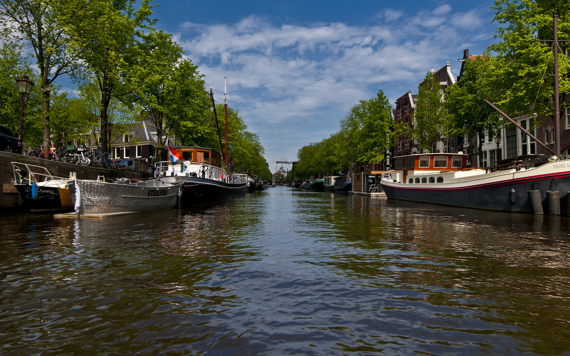 539271壁紙のダウンロード乗り物, ボート, アムステルダム, 運河, オランダ-スクリーンセーバーと写真を無料で