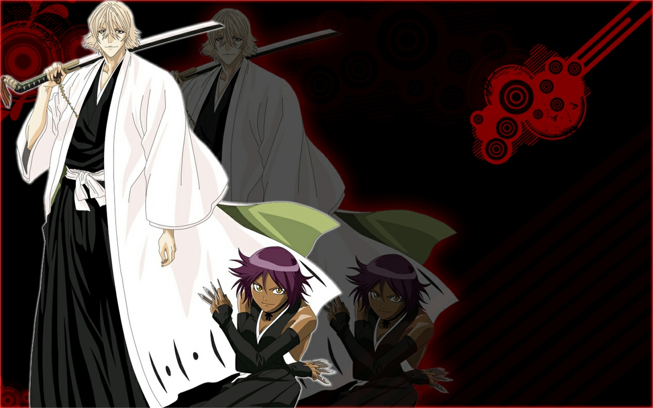 Download mobile wallpaper Anime, Bleach, Yoruichi Shihôin, Kisuke Urahara for free.