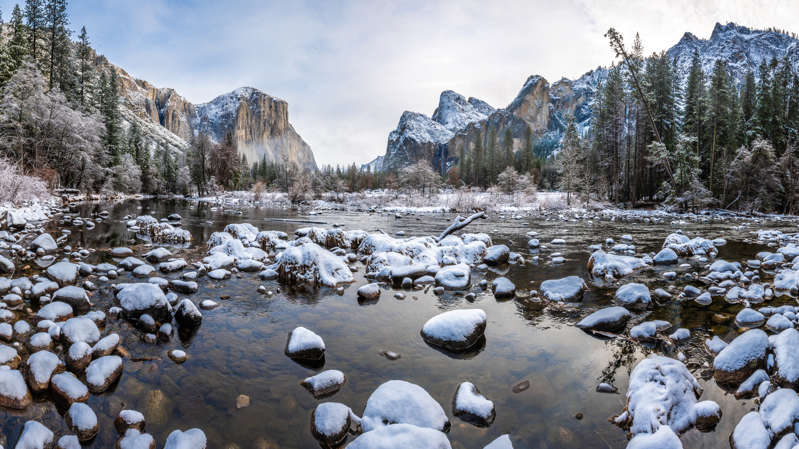 Baixar papel de parede para celular de Paisagem, Inverno, Natureza, Montanha, Parque Nacional, Parque Nacional De Yosemite, Terra/natureza gratuito.