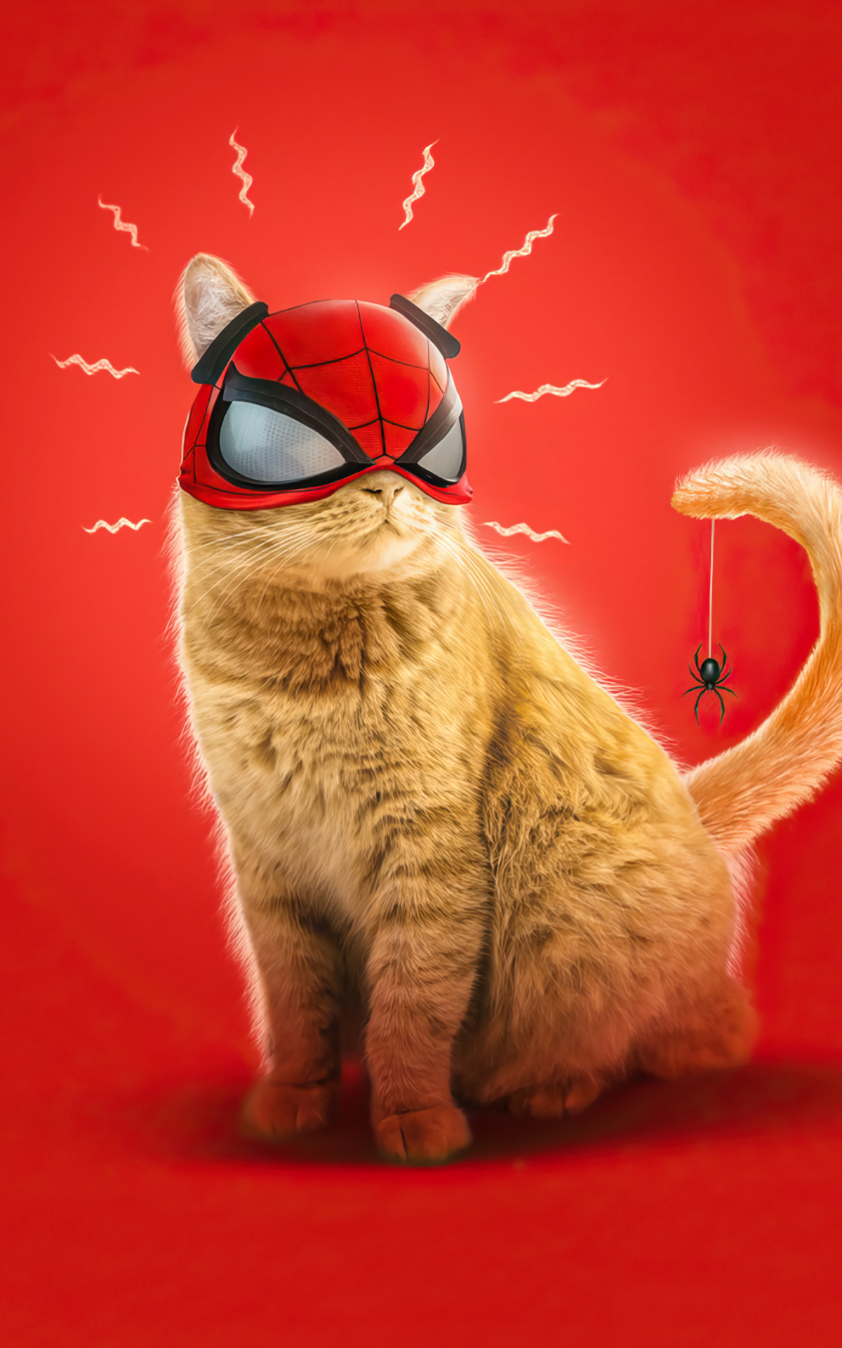 Download mobile wallpaper Cat, Mask, Video Game, Marvel's Spider Man: Miles Morales, Spider Man: Miles Morales, Spider Cat for free.