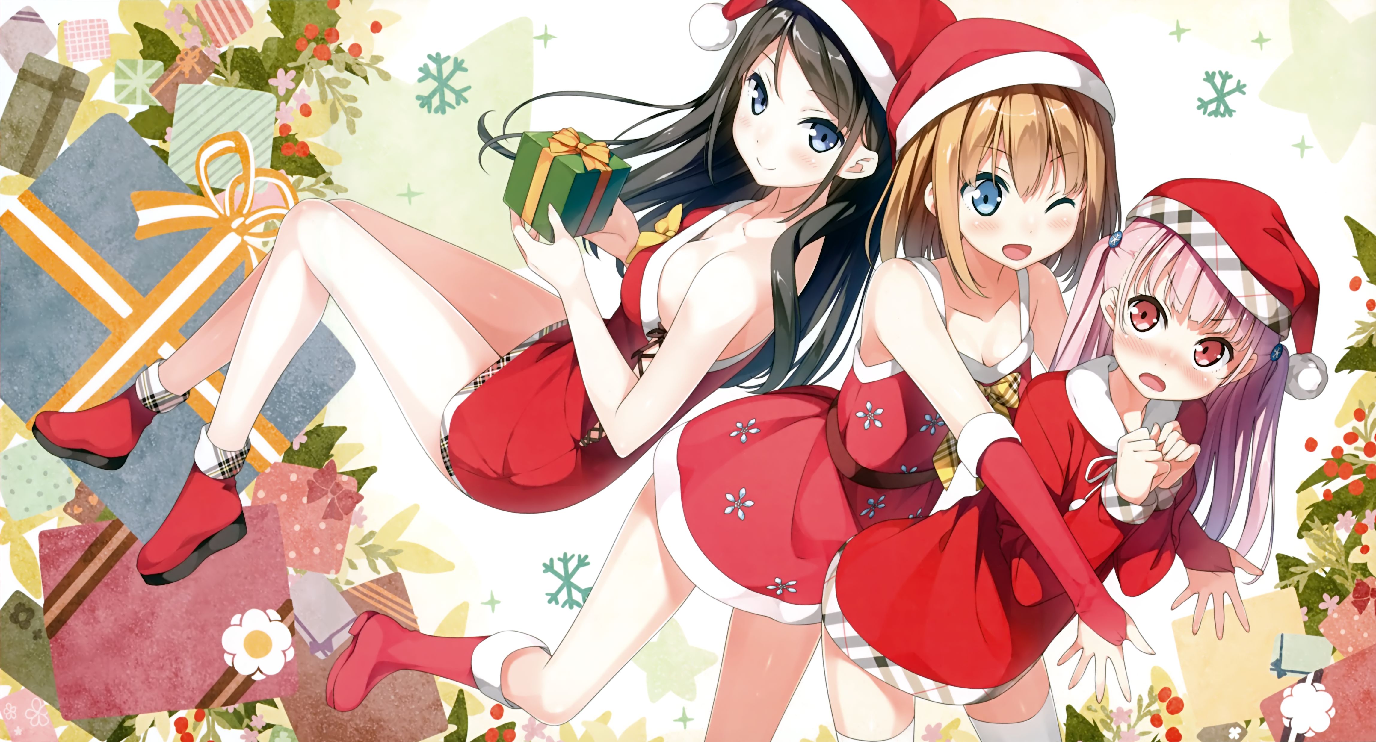 Download mobile wallpaper Anime, Christmas, 5 Nenme No Houkago for free.