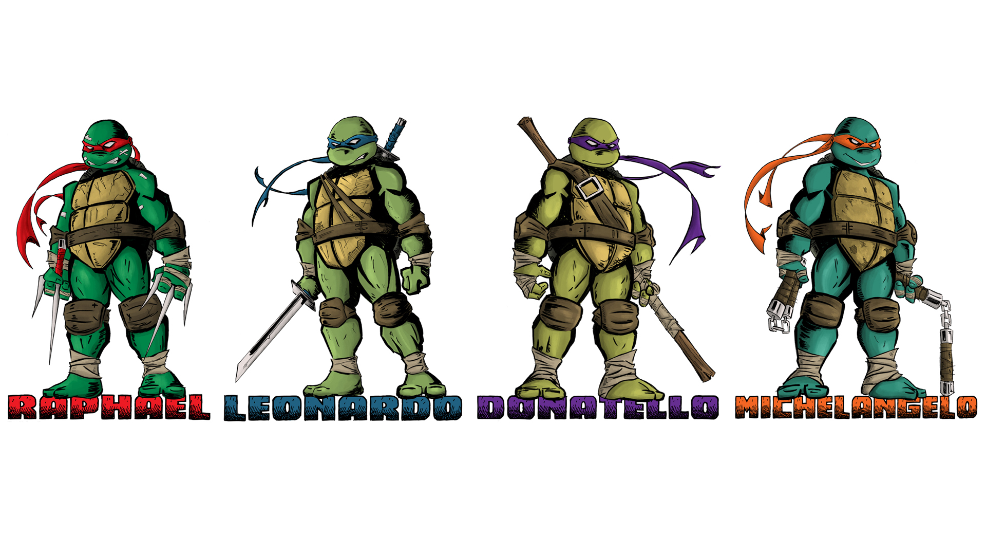 Handy-Wallpaper Comics, Teenage Mutant Hero Turtles kostenlos herunterladen.