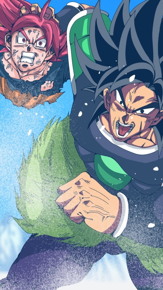 Download mobile wallpaper Anime, Goku, Broly (Dragon Ball), Super Saiyan God, Dragon Ball Super: Broly for free.