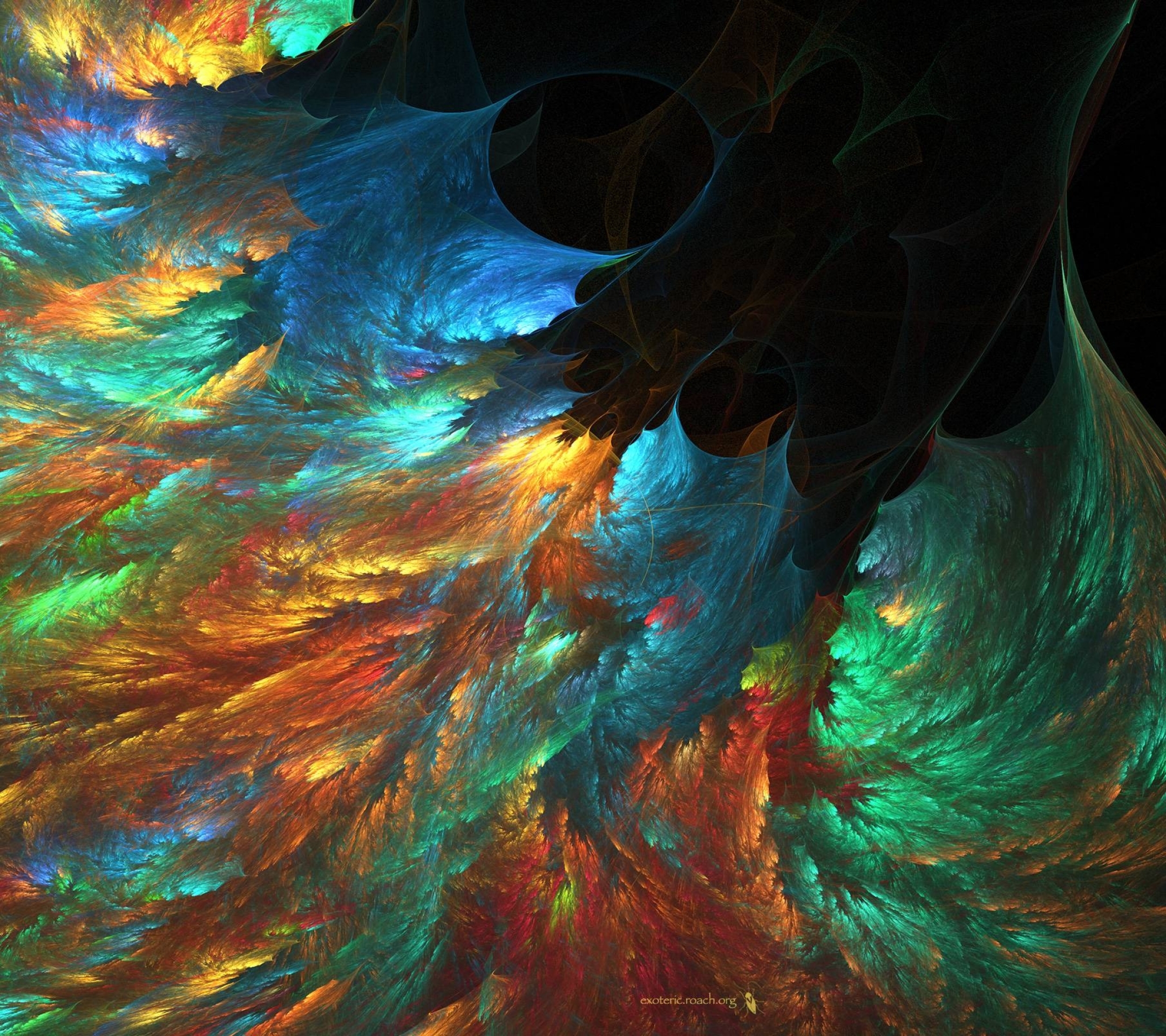 Download mobile wallpaper Abstract, Fractal, Colors, Colorful, Artistic for free.