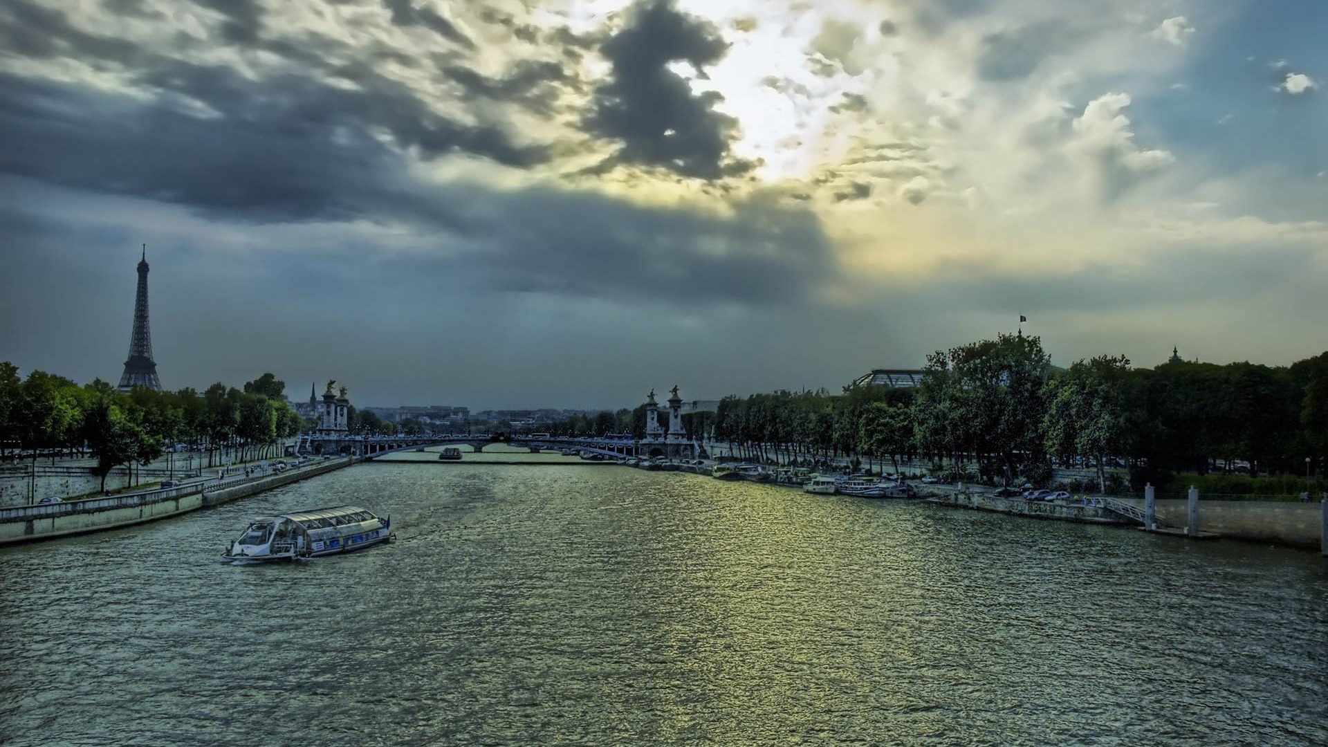 Завантажити шпалери безкоштовно Річка, Париж, Створено Людиною картинка на робочий стіл ПК