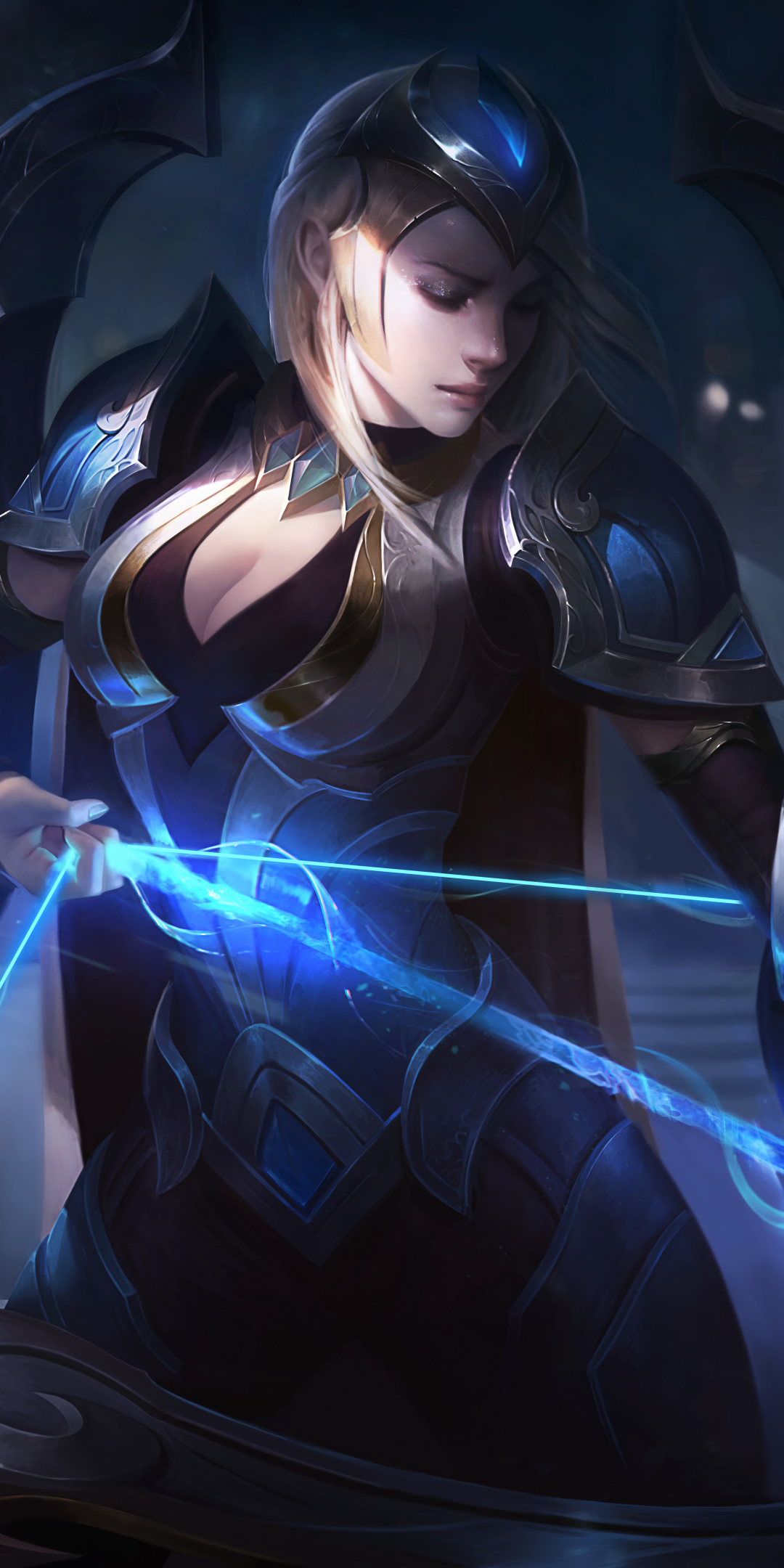 Download mobile wallpaper League Of Legends, Bow, Blonde, Video Game, Woman Warrior, Ashe (League Of Legends) for free.