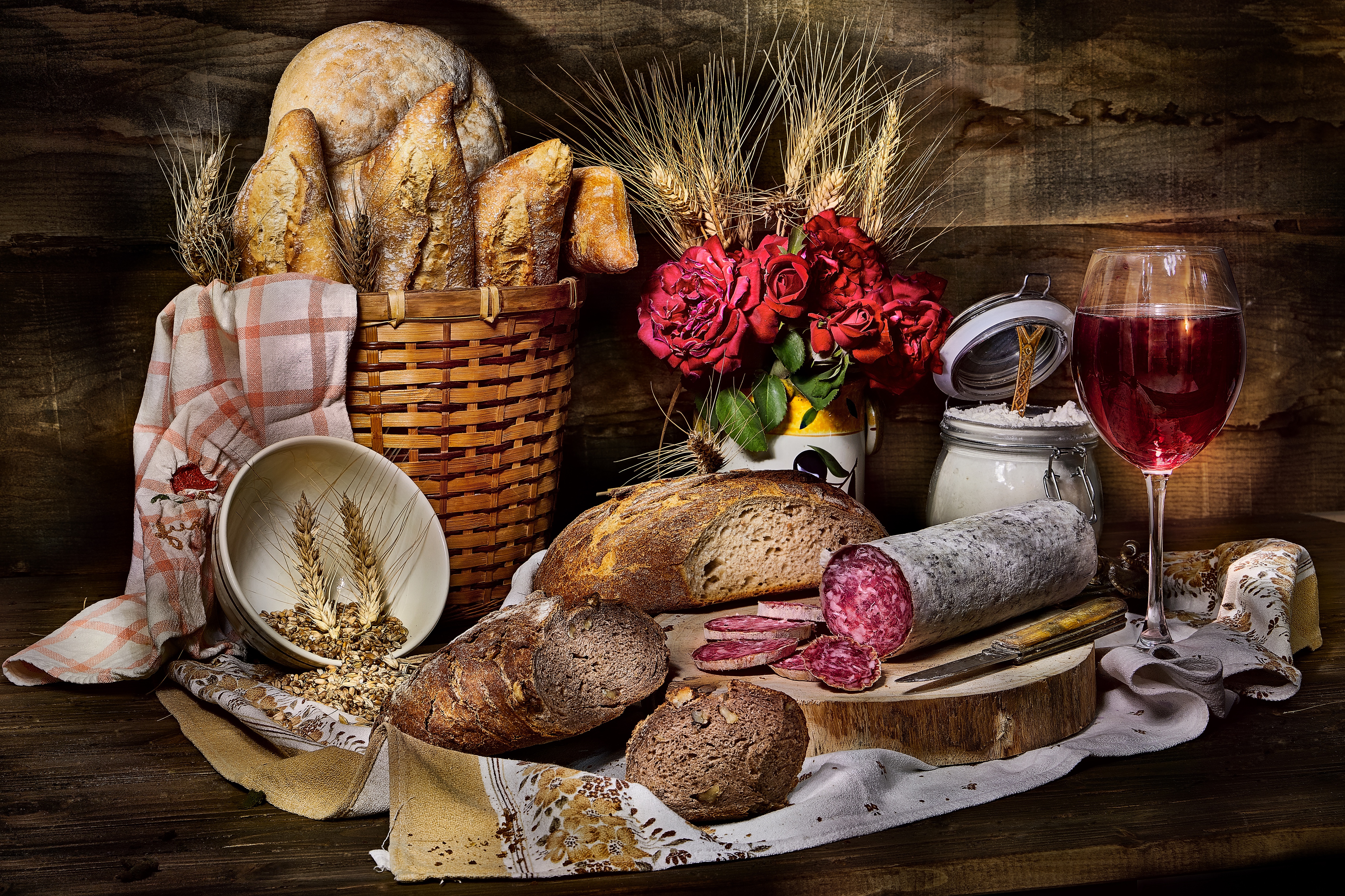 Free download wallpaper Food, Still Life, Bread on your PC desktop