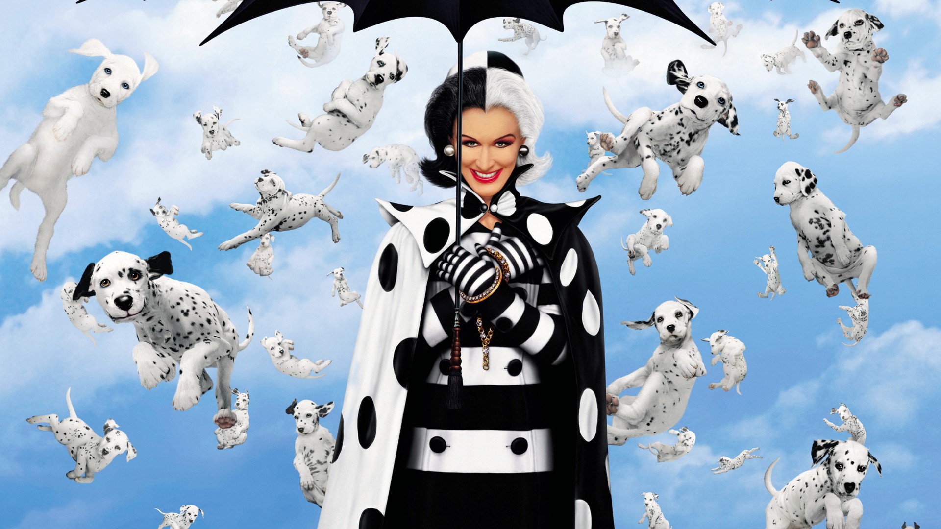 movie, 102 dalmatians, cruella de vil, dalmatian, dog