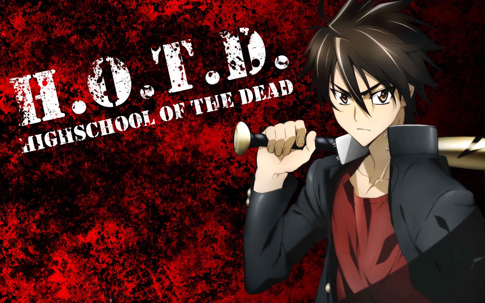 anime, highschool of the dead, takashi komuro