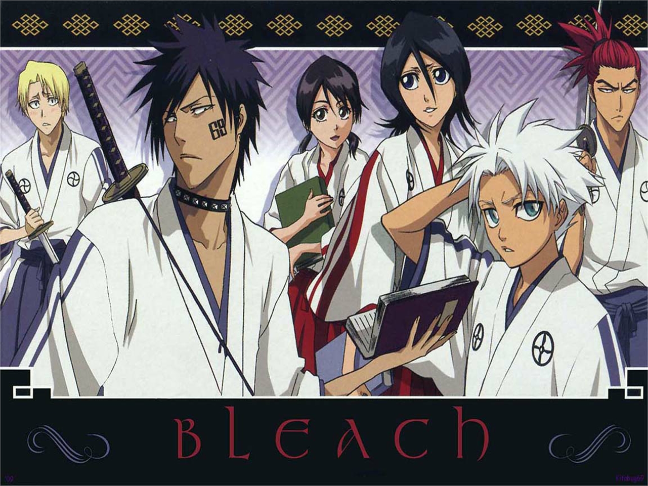 Free download wallpaper Anime, Bleach, Rukia Kuchiki, Renji Abarai, Tōshirō Hitsugaya, Hisagi Shūhei, Momo Hinamori, Izuru Kira on your PC desktop