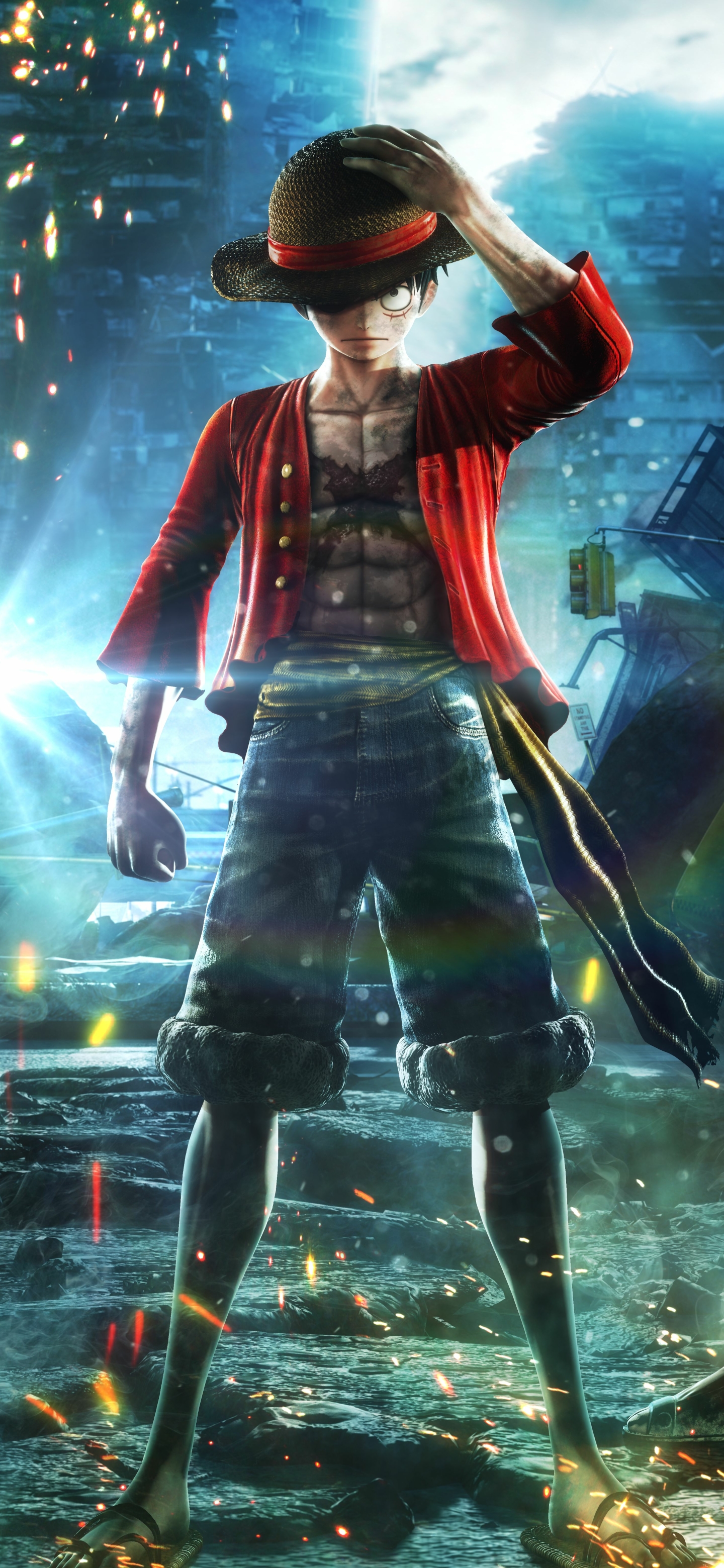 android monkey d luffy, jump force, video game