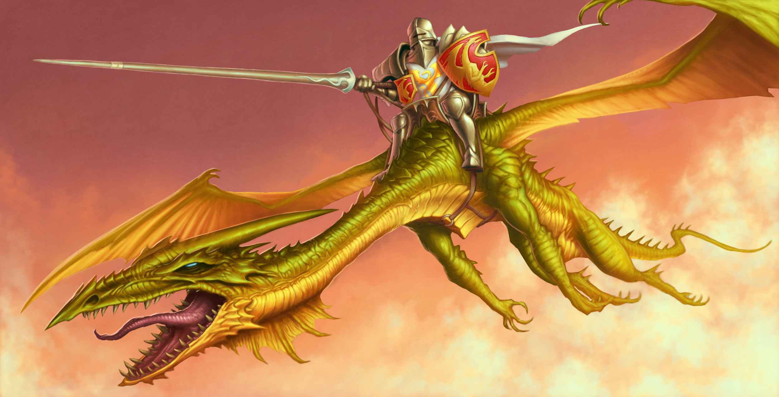 fantasy, dragon, dragon rider