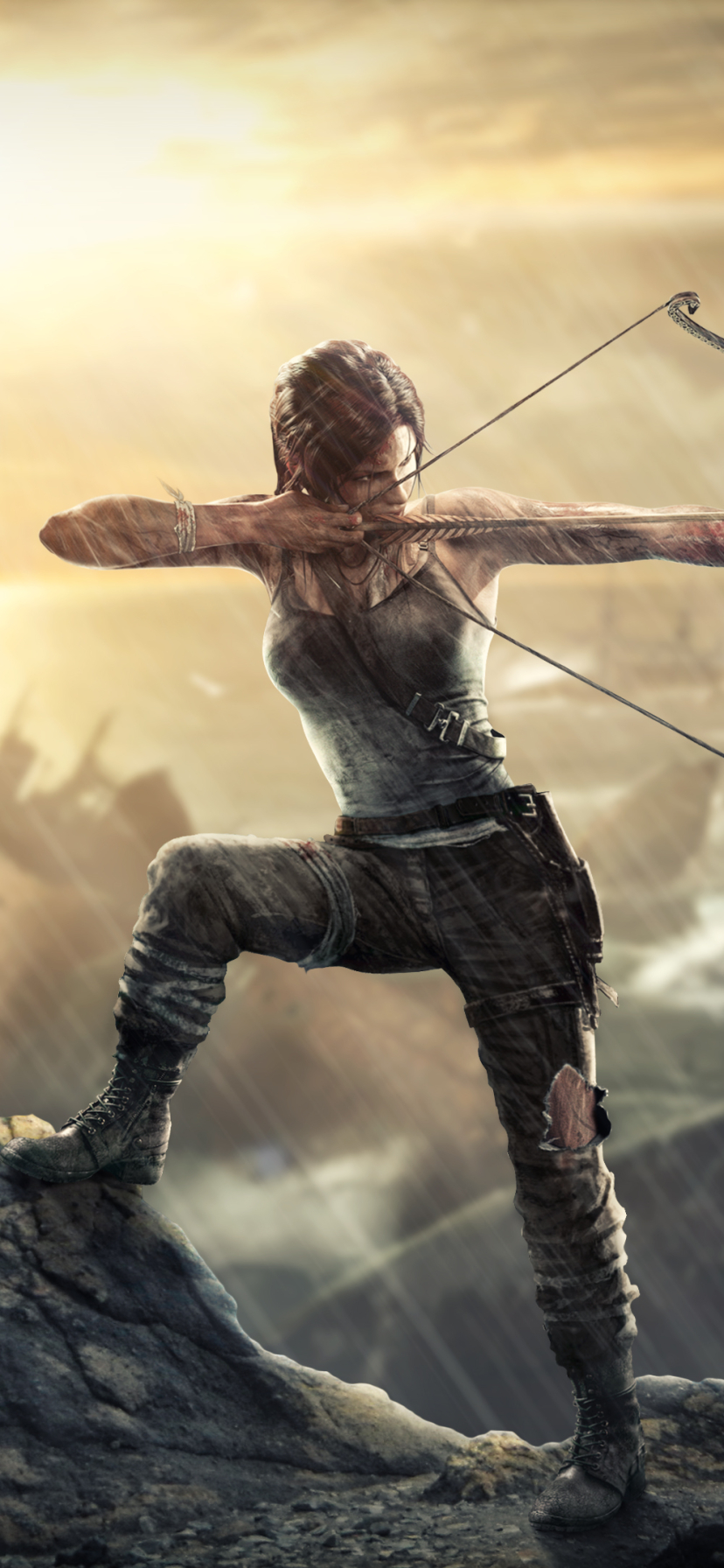Descarga gratuita de fondo de pantalla para móvil de Tomb Raider, Arquero, Videojuego, Lara Croft, Asaltante De Tumbas (2013).