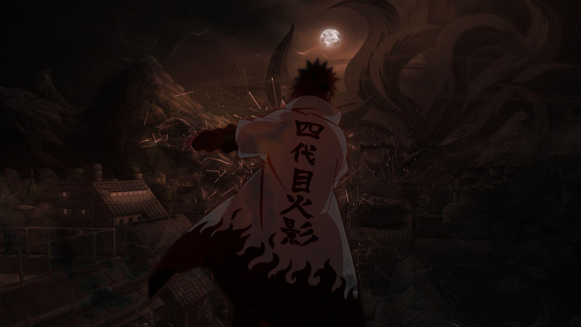 Descarga gratuita de fondo de pantalla para móvil de Naruto, Animado, Minato Namikaze, Kurama (Naruto).