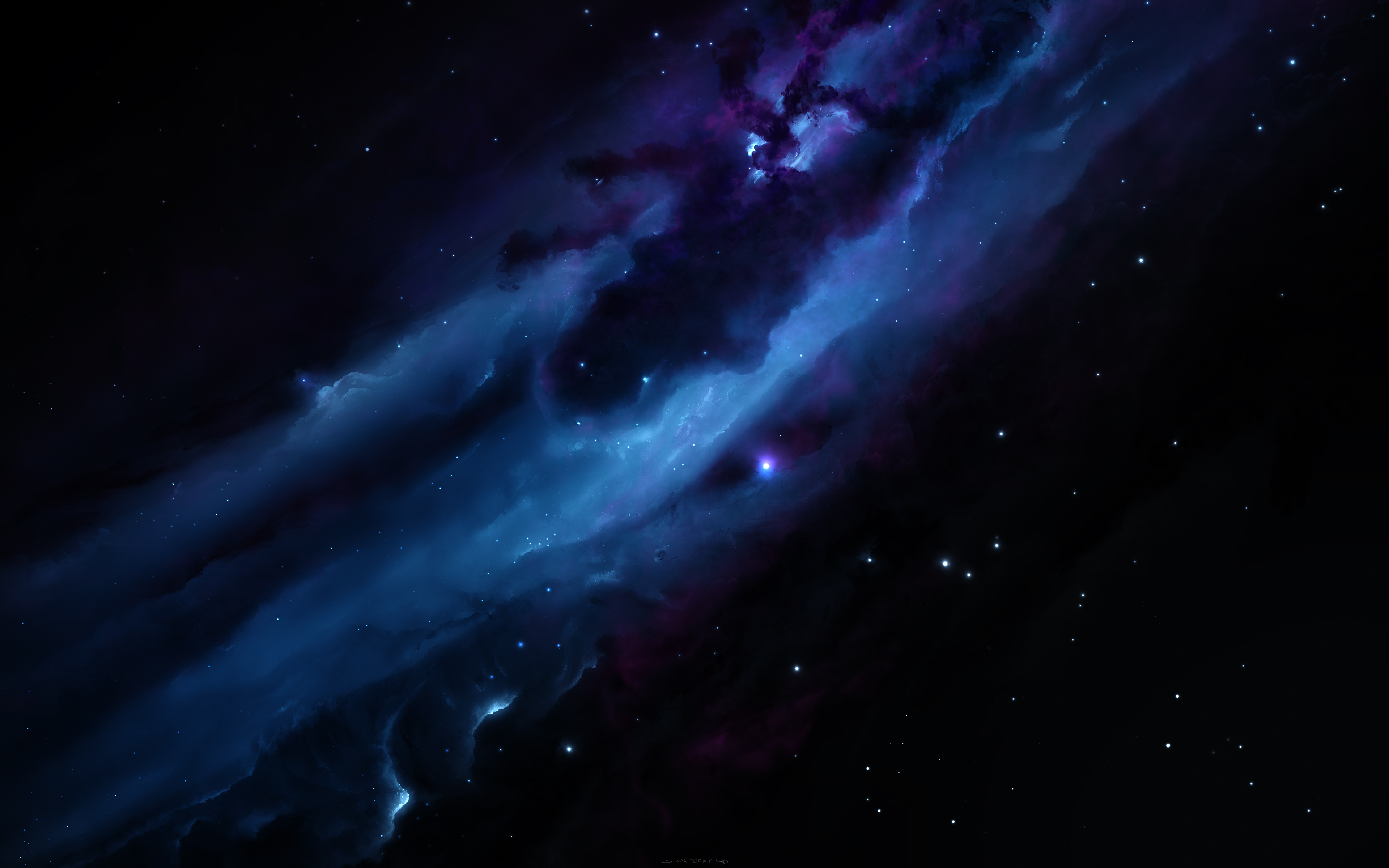 Скачать картинку Космос, Синий, Туманность, Научная Фантастика в телефон бесплатно.