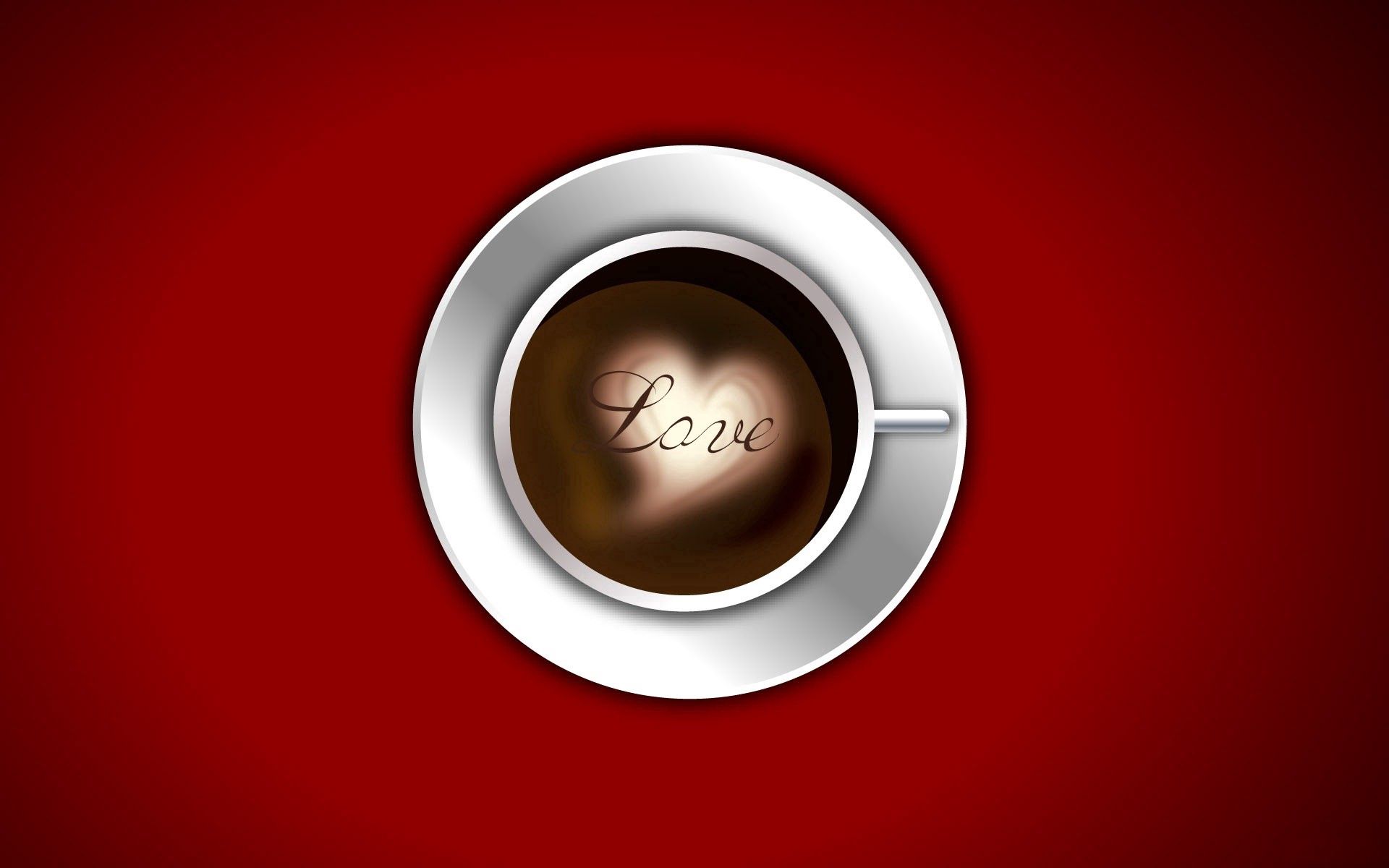 android brown, love, white, cup, drink, beverage