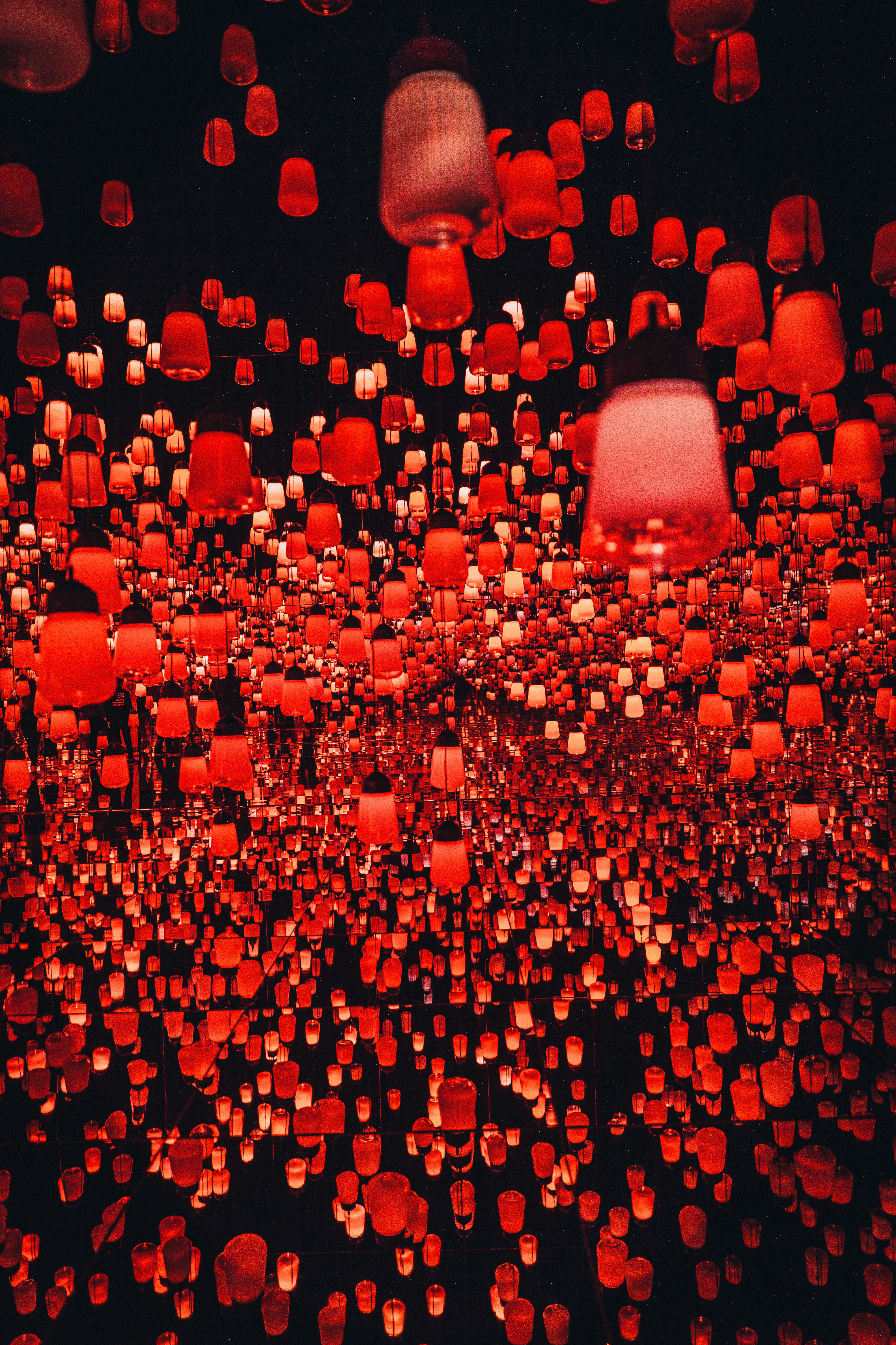lights, lanterns, light, red, shine, miscellanea, miscellaneous, chinese lanterns Full HD