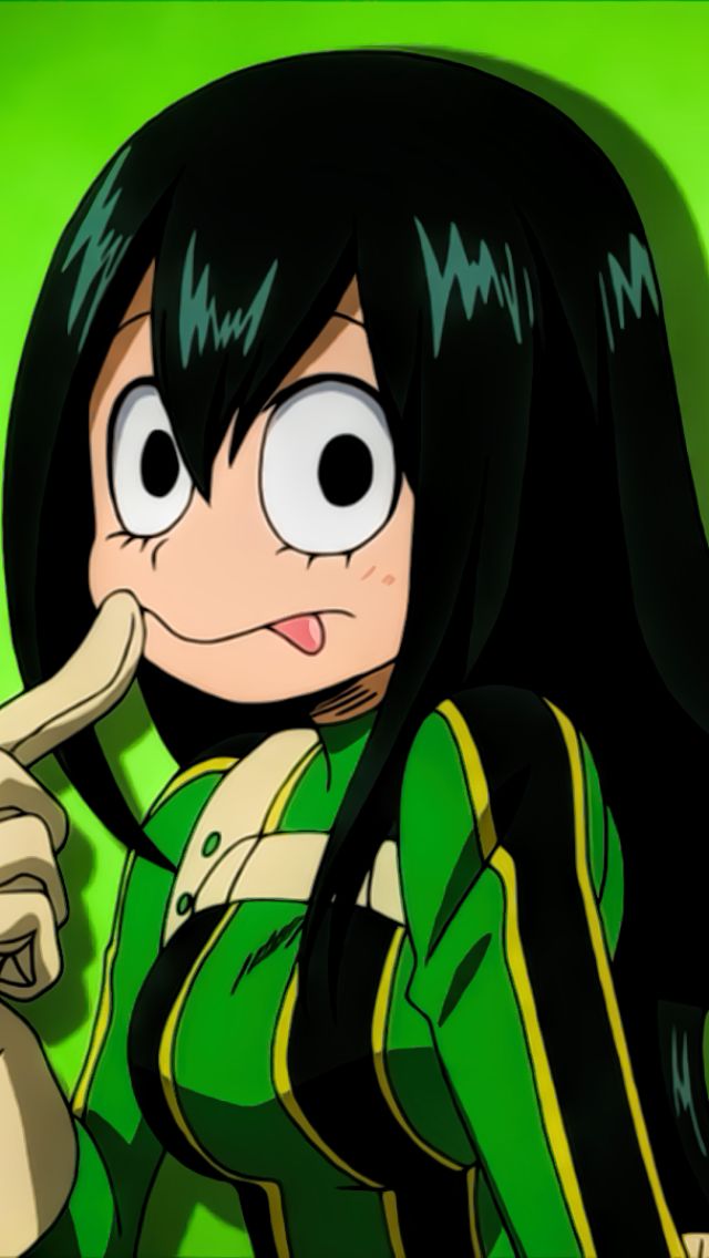 Handy-Wallpaper Animes, Boku No Hero Academia, Tsuyu Asui kostenlos herunterladen.