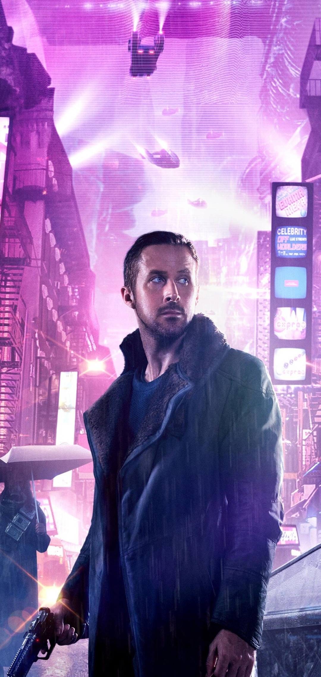 Handy-Wallpaper Ryan Gosling, Filme, Offizier K (Blade Runner 2049), Blade Runner 2049, Bladerunner kostenlos herunterladen.