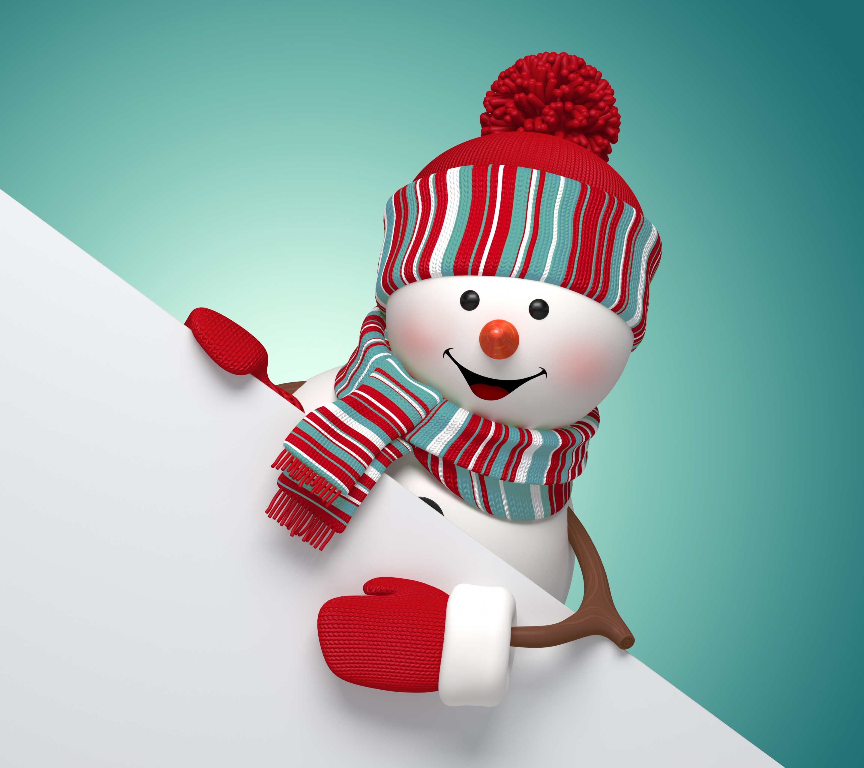 Download mobile wallpaper Snowman, Artistic for free.