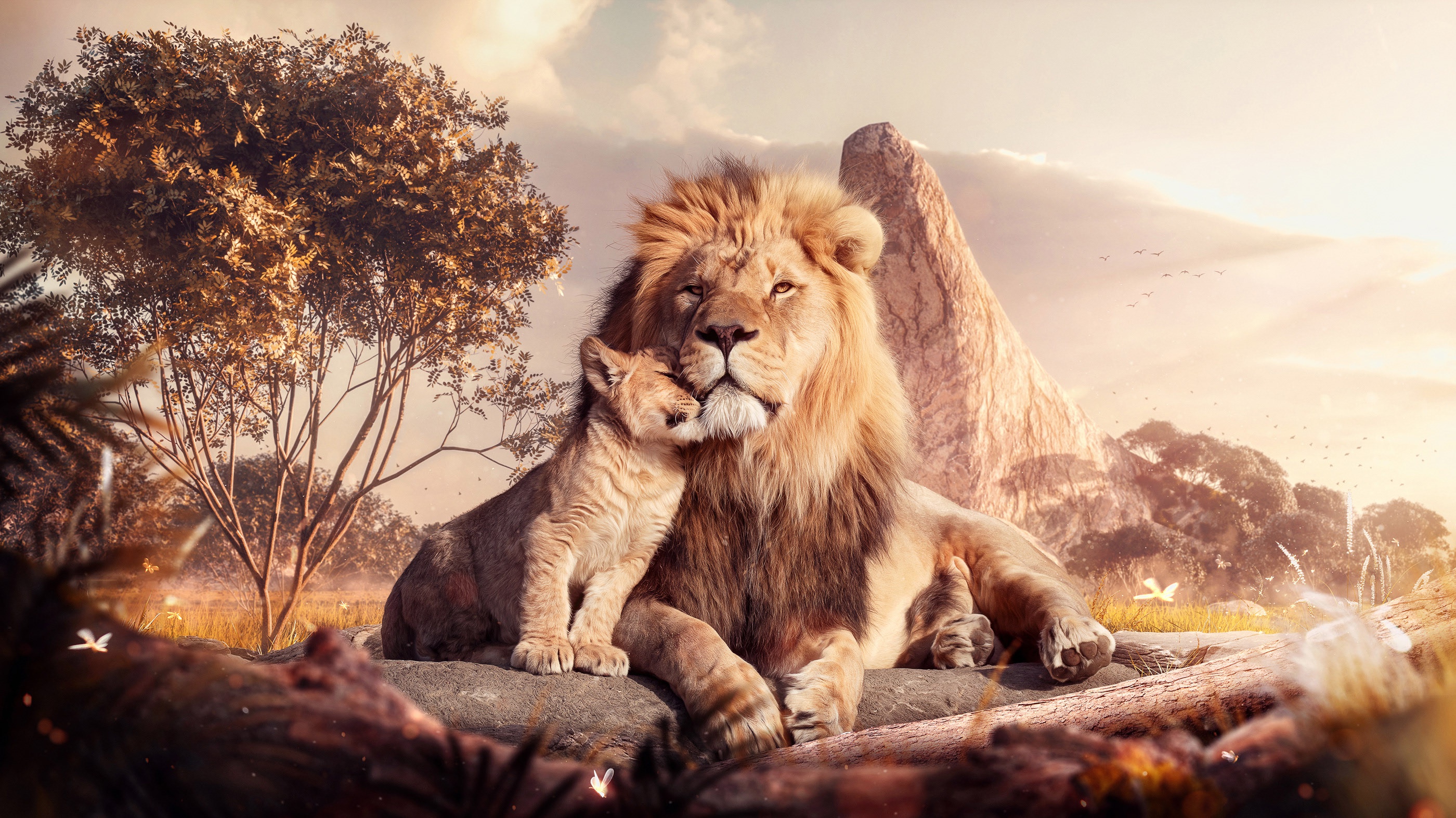 965696 télécharger le fond d'écran mufasa (le roi lion), simba, le roi lion (2019), film, lion - économiseurs d'écran et images gratuitement