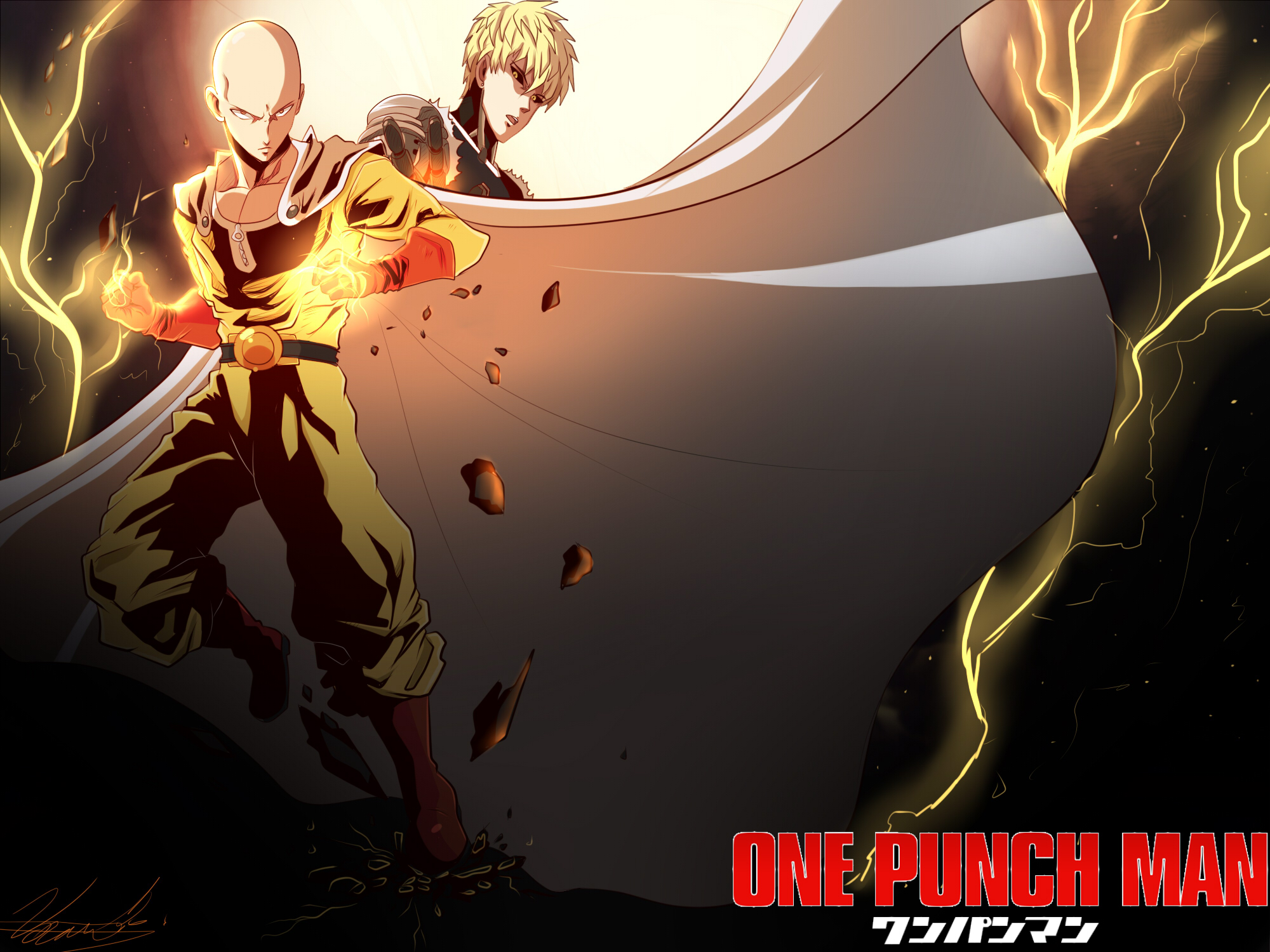 Baixe gratuitamente a imagem Anime, Saitama (One Punch Man), One Punch Man, Genos (One Punch Man) na área de trabalho do seu PC