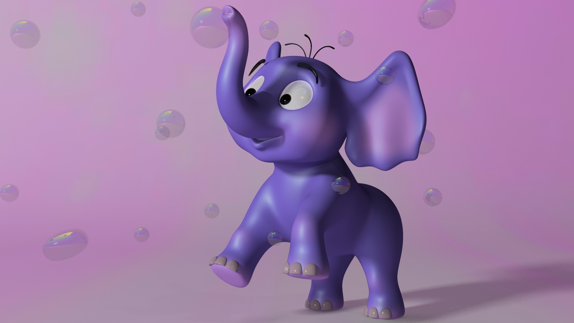 Free download wallpaper Cartoon, 3D, Artistic, Elephant, 3D Art on your PC desktop