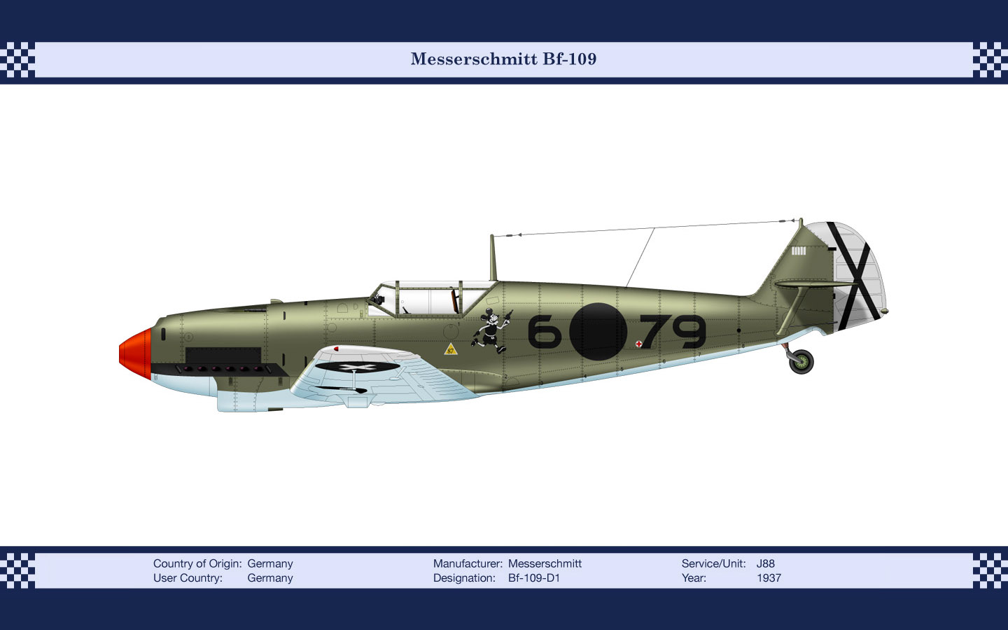 Скачать обои бесплатно Военные, Мессершмитт Bf 109, Военный Самолет картинка на рабочий стол ПК