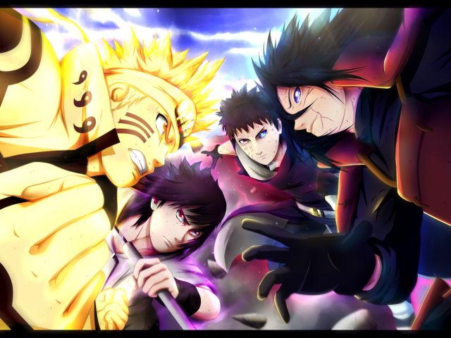 Descarga gratuita de fondo de pantalla para móvil de Naruto, Animado, Sasuke Uchiha, Madara Uchiha, Obito Uchiha.