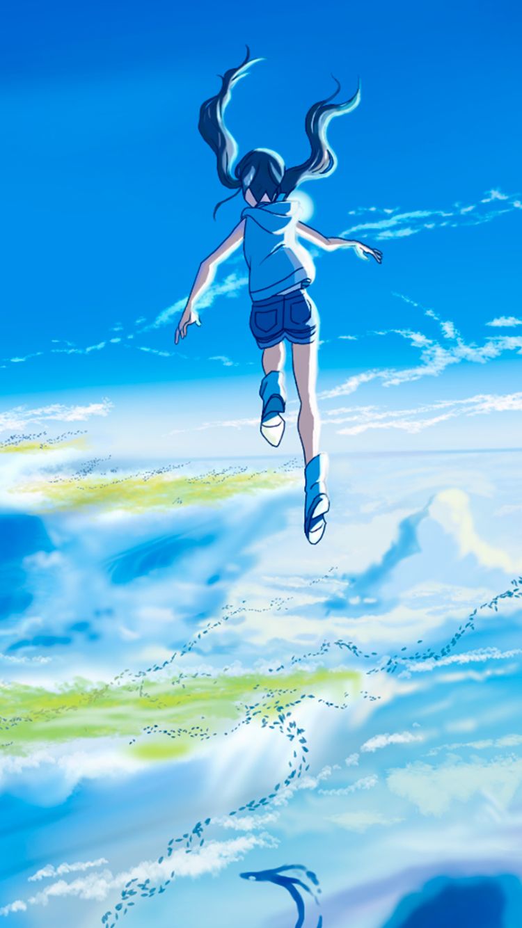 Download mobile wallpaper Anime, Cloud, Weathering With You, Tenki No Ko for free.