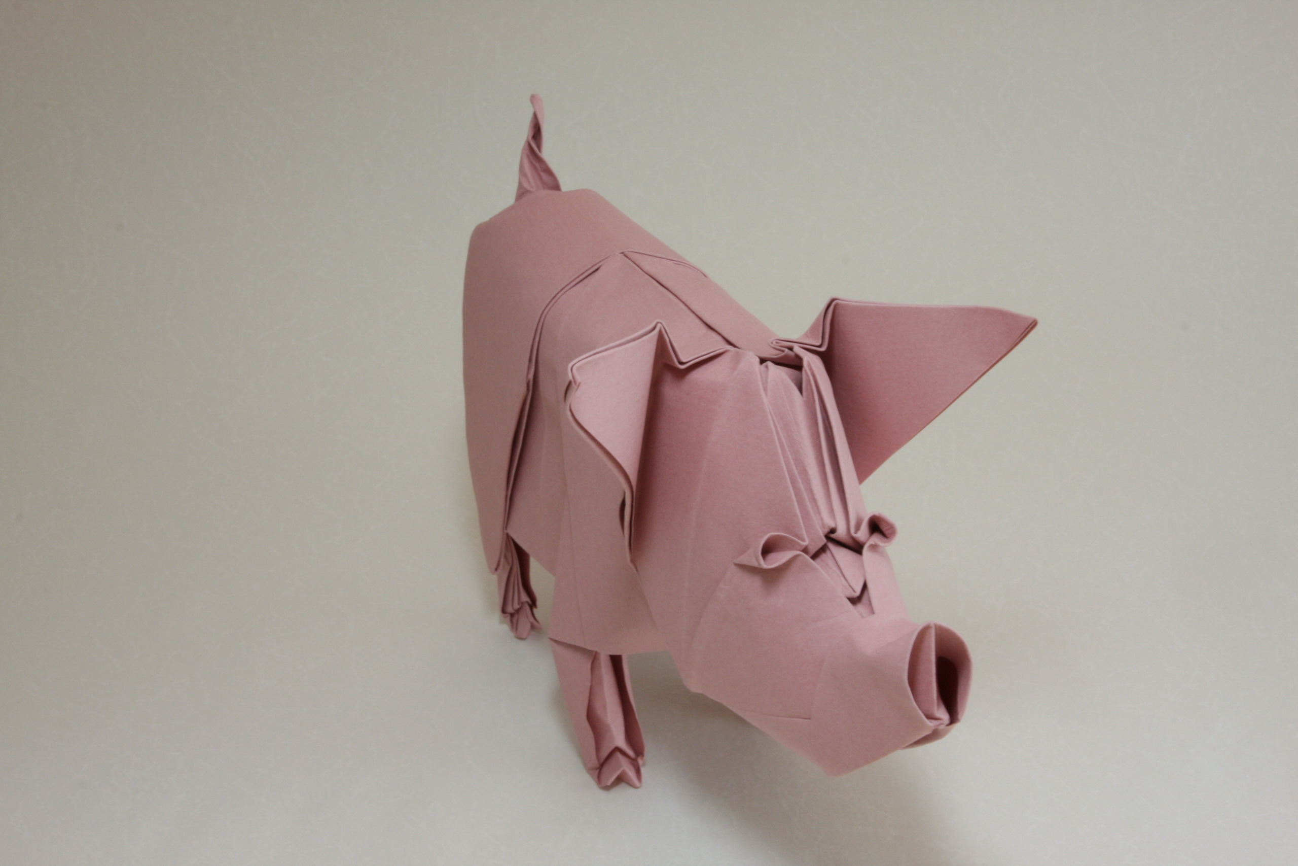 Скачать обои бесплатно Свинья, Оригами, Сделано Человеком картинка на рабочий стол ПК