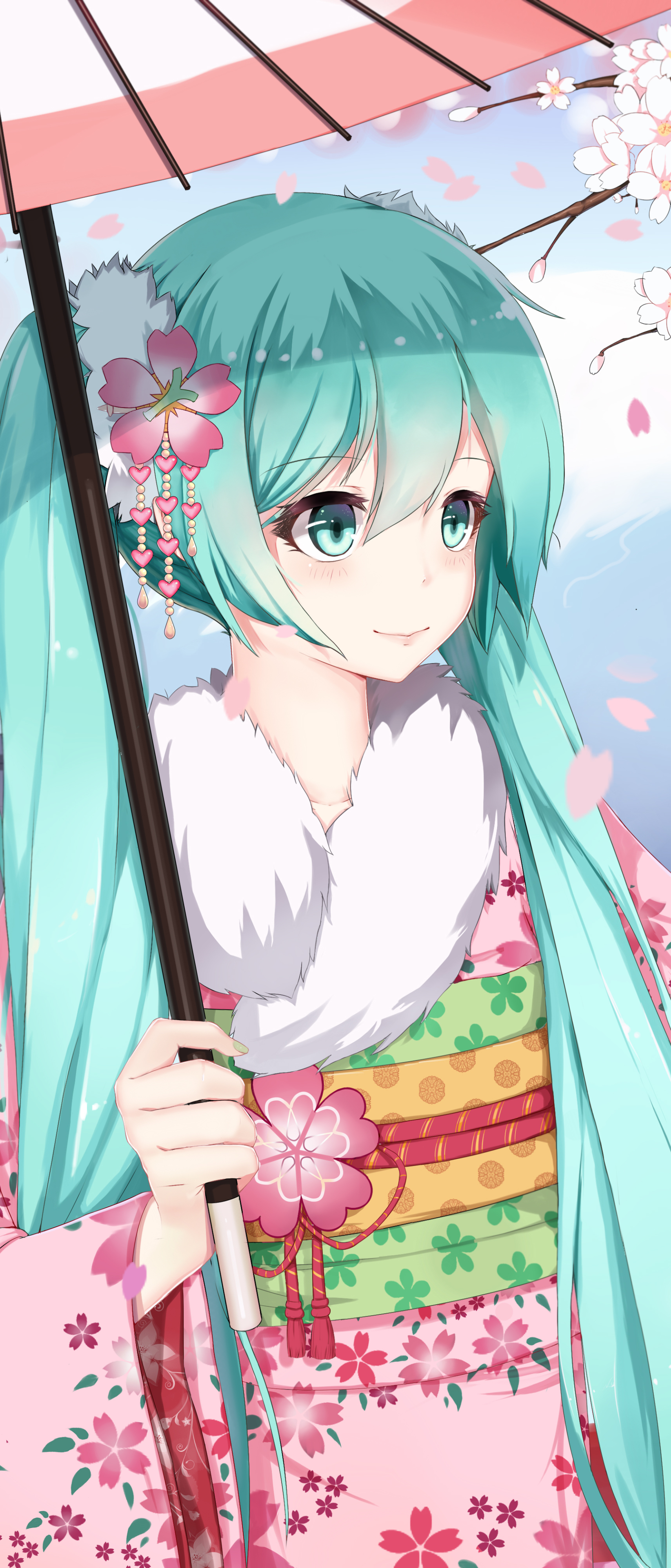 Handy-Wallpaper Vocaloid, Blaue Haare, Hatsune Miku, Animes kostenlos herunterladen.