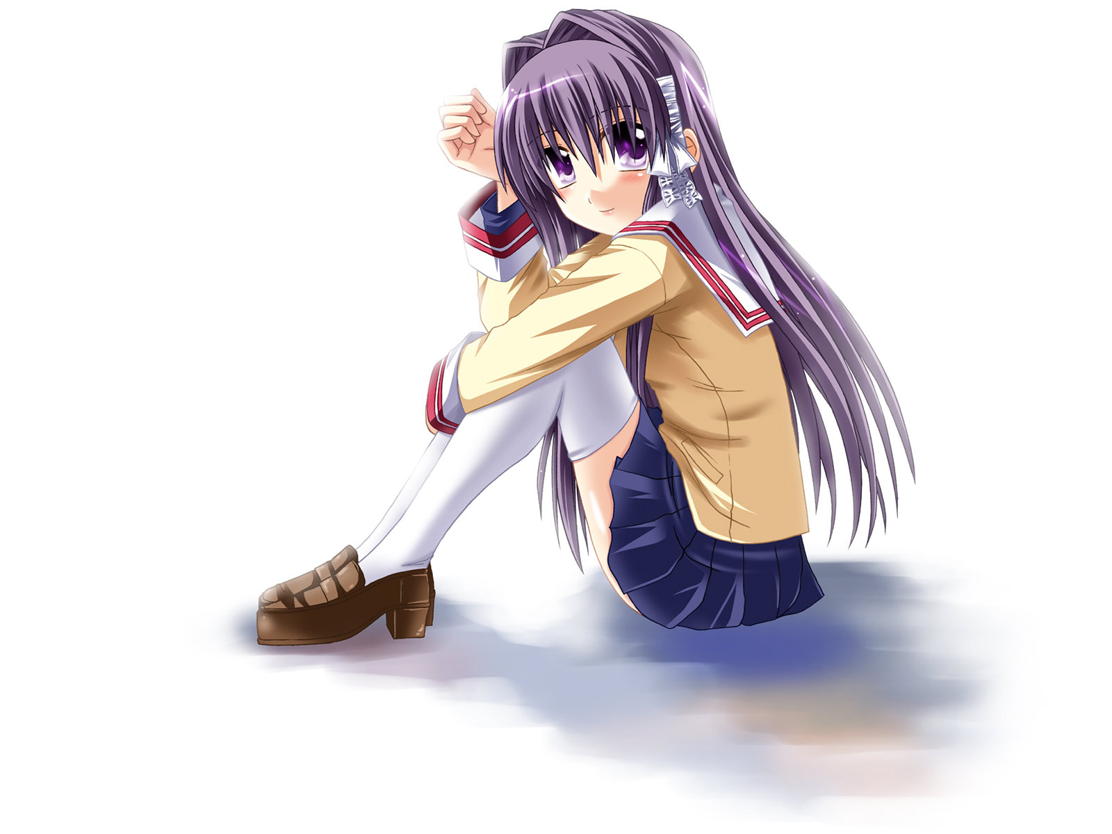 Handy-Wallpaper Animes, Kyou Fujibayashi, Clannad kostenlos herunterladen.