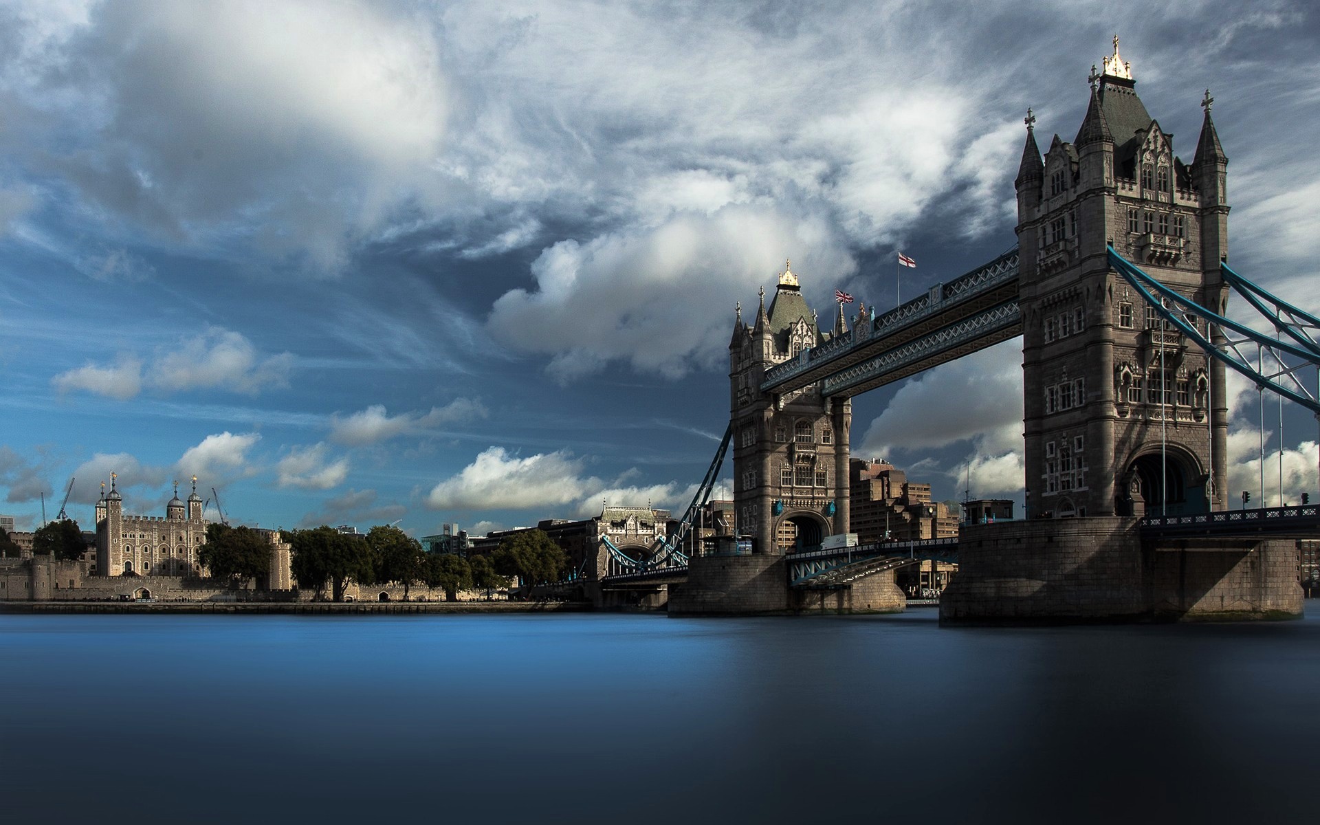 Download mobile wallpaper Bridges, London, Bridge, Cloud, Thames, Tower Bridge, Man Made for free.