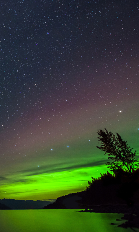 Descarga gratuita de fondo de pantalla para móvil de Noche, Aurora Boreal, Tierra/naturaleza.