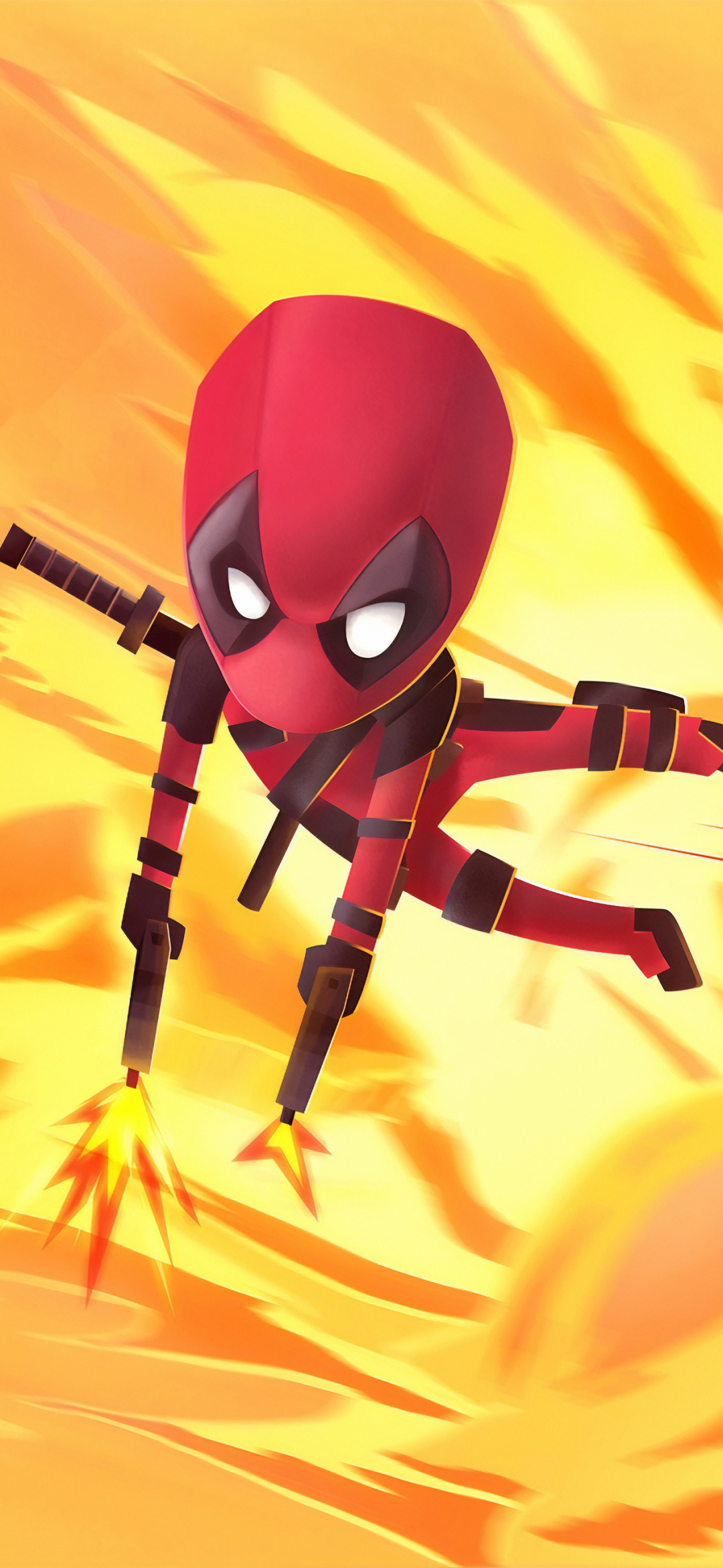 Handy-Wallpaper Deadpool, Comics, Chibi kostenlos herunterladen.