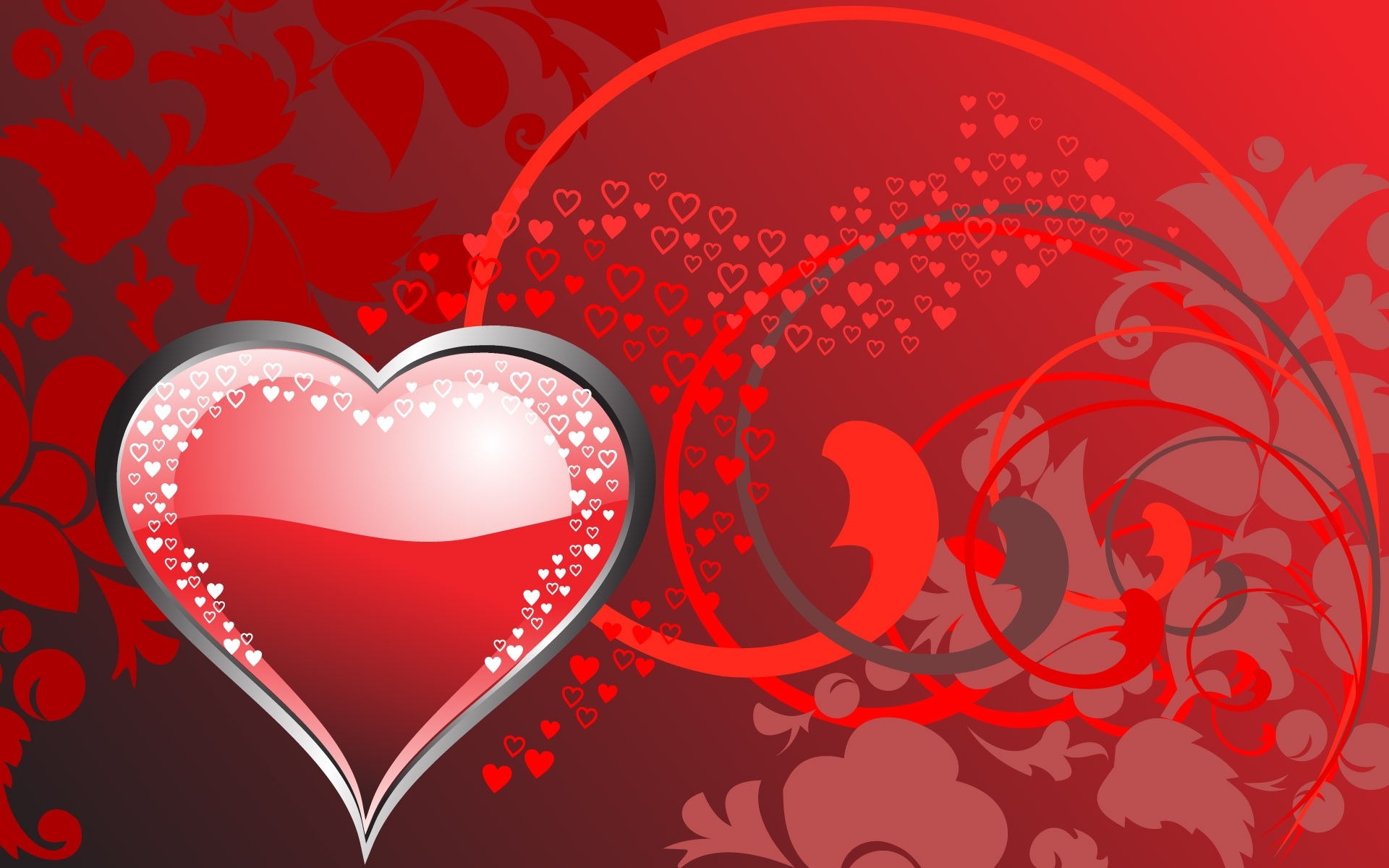 1920 x 1080 picture hearts, love, valentine's day, pictures, red