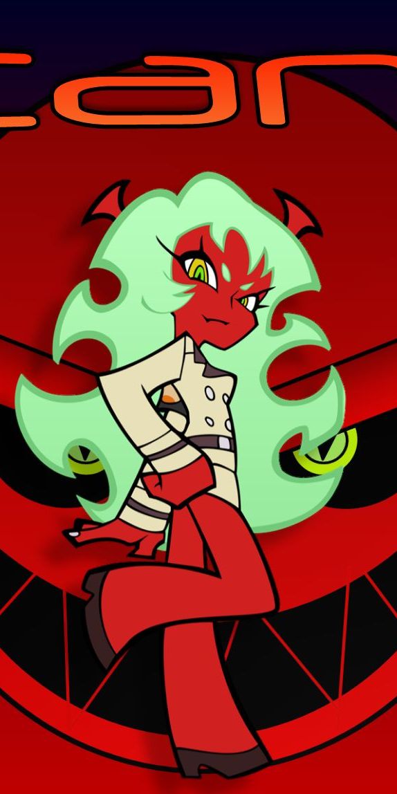 Phone wallpaper Anime, Panty & Stocking With Garterbelt, Scanty Daemon — free download