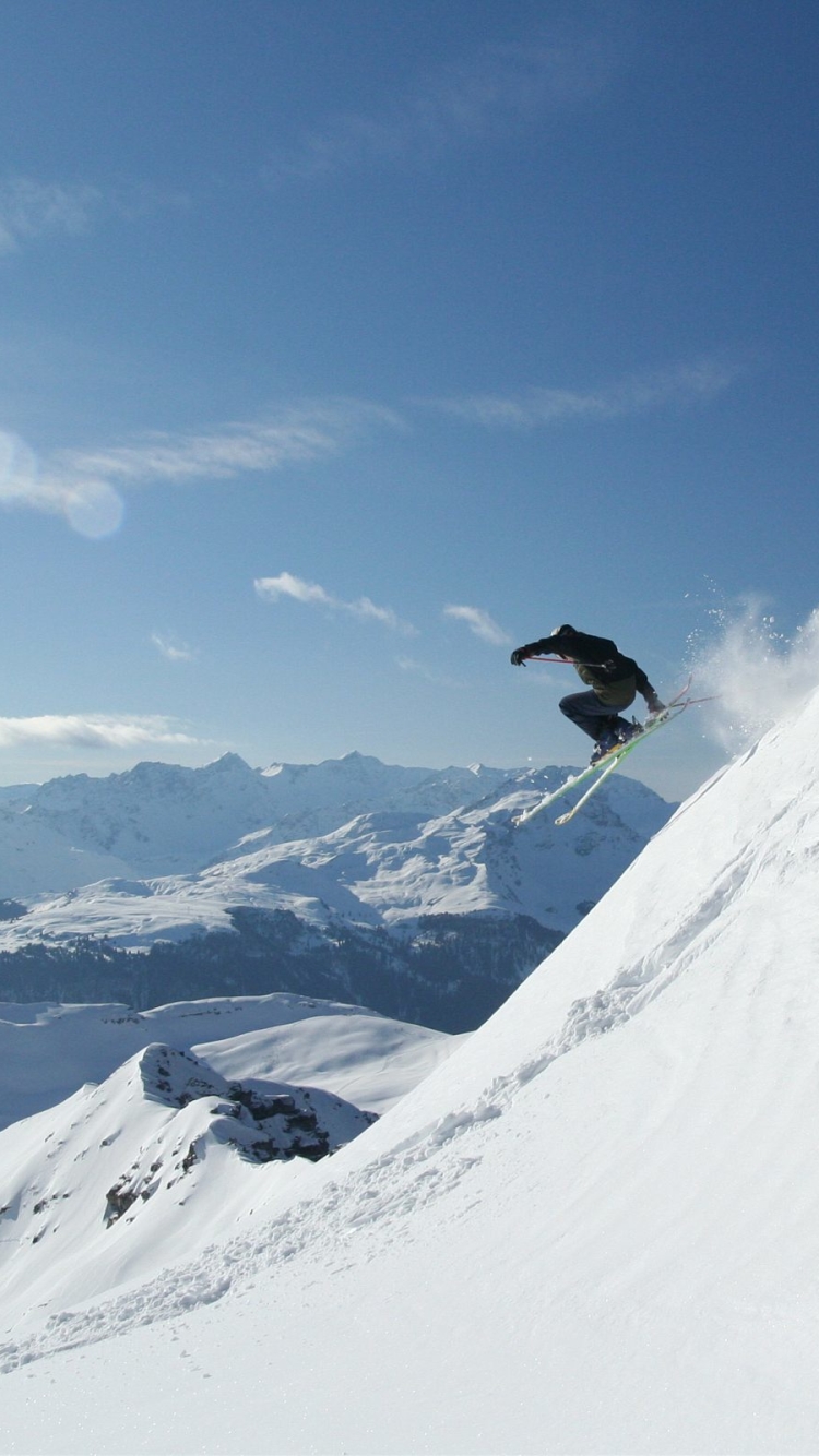 Descarga gratuita de fondo de pantalla para móvil de Esquí, Deporte.