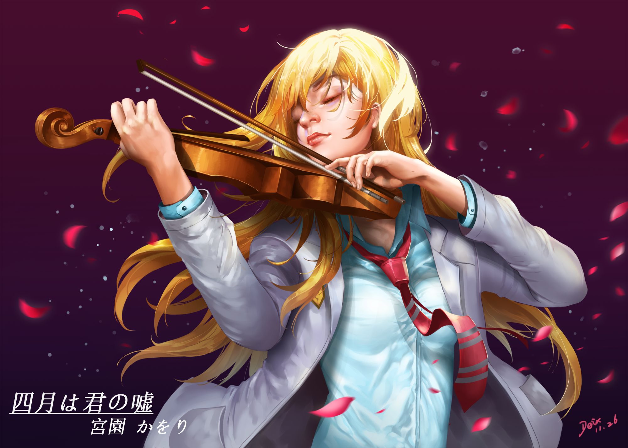 Descarga gratuita de fondo de pantalla para móvil de Animado, Kaori Miyazono, Shigatsu Wa Kimi No Uso.