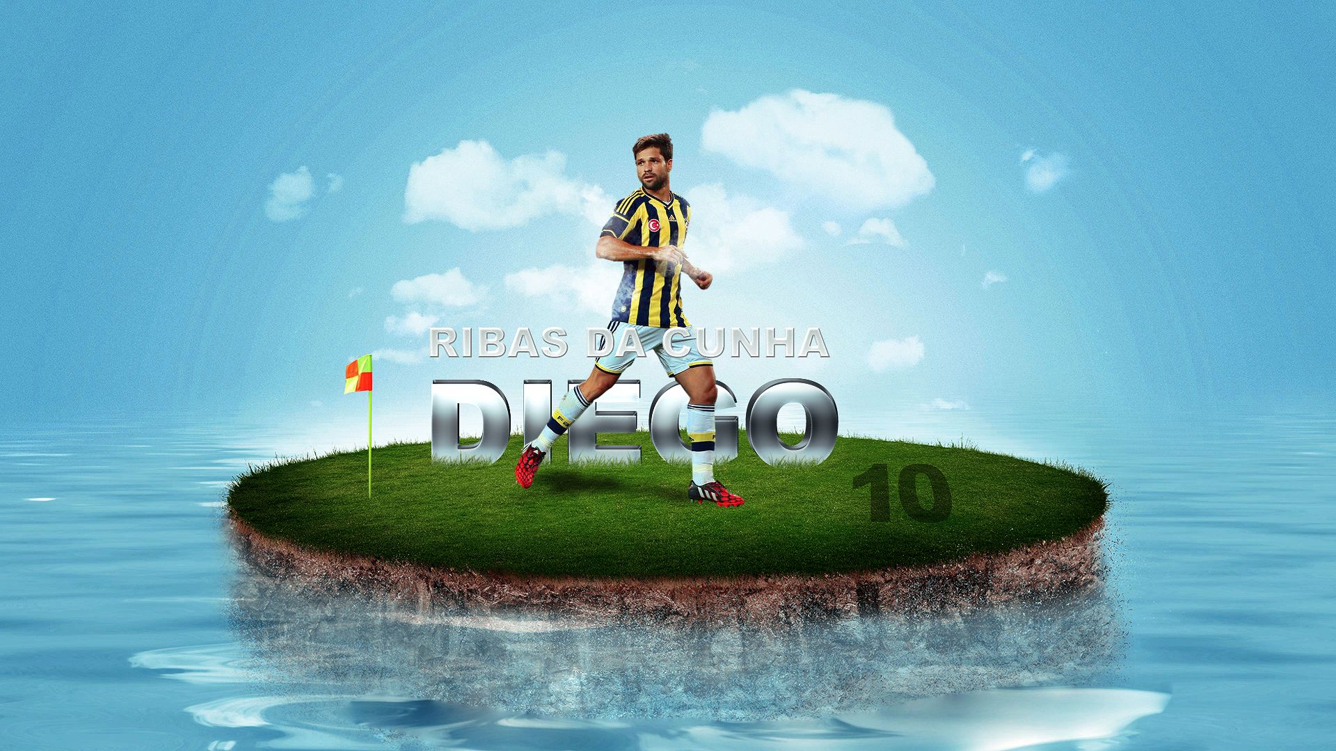 Téléchargez gratuitement l'image Des Sports, Football, Diego Ribas, Fenerbahçe Sk sur le bureau de votre PC