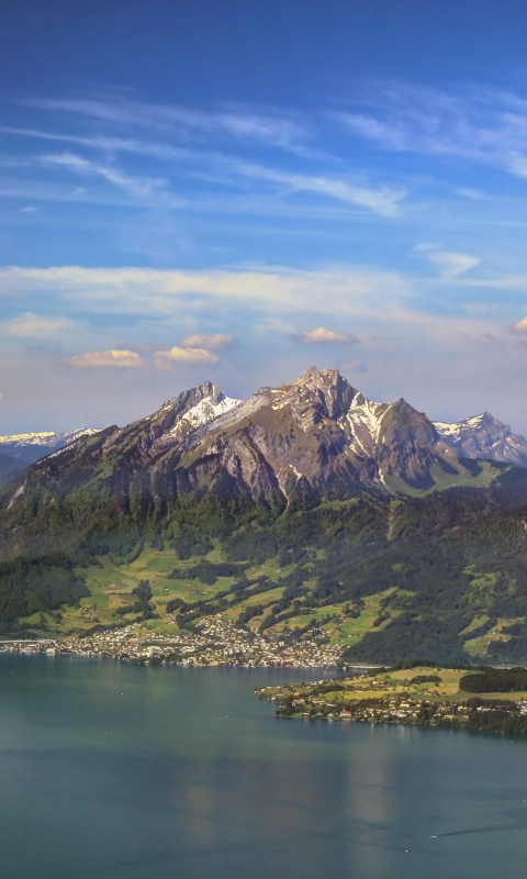 Handy-Wallpaper Landschaft, Berg, Schweiz, Gebirge, Luzerne, Himmel, Berge, Erde/natur, Der Pilatus kostenlos herunterladen.