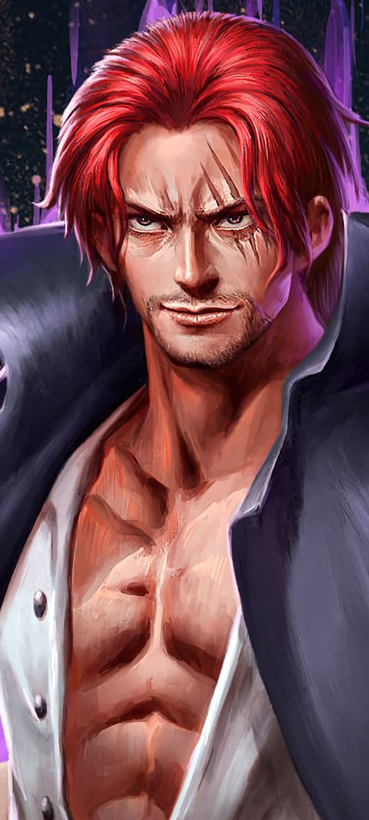 Download mobile wallpaper Anime, Red Hair, One Piece, Shanks (One Piece), Straw Hat for free.